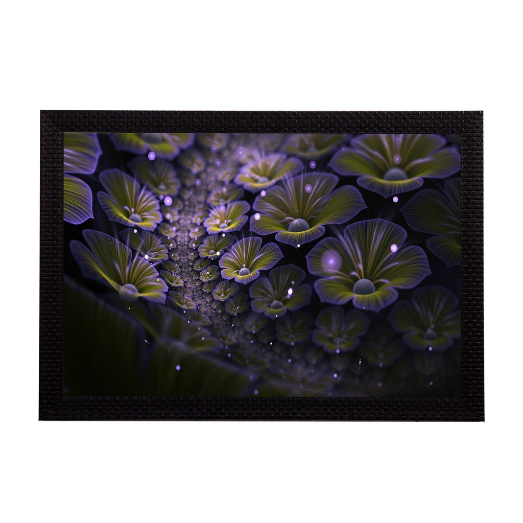 Shining Floral Satin Matt Texture UV Art Painting Kafalo