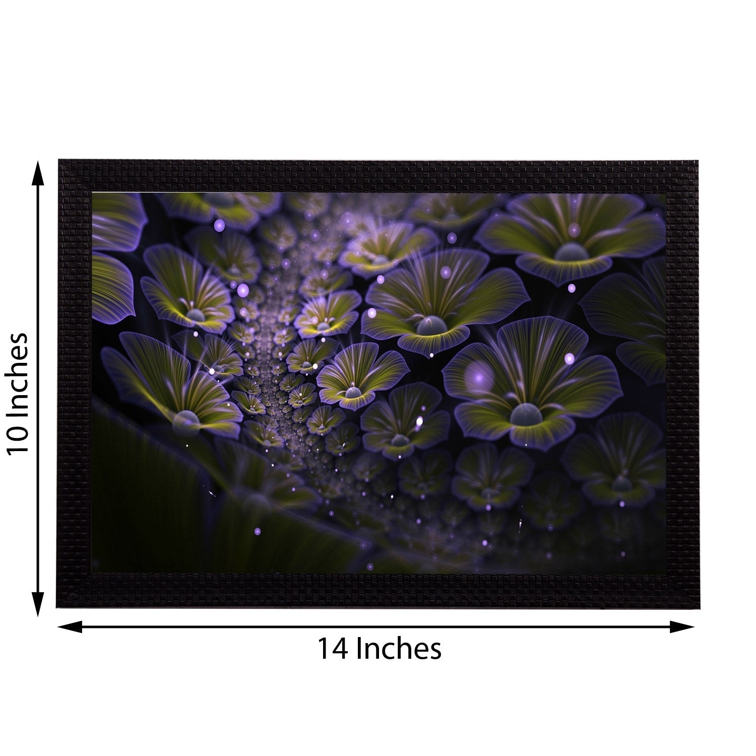 Shining Floral Satin Matt Texture UV Art Painting Kafalo