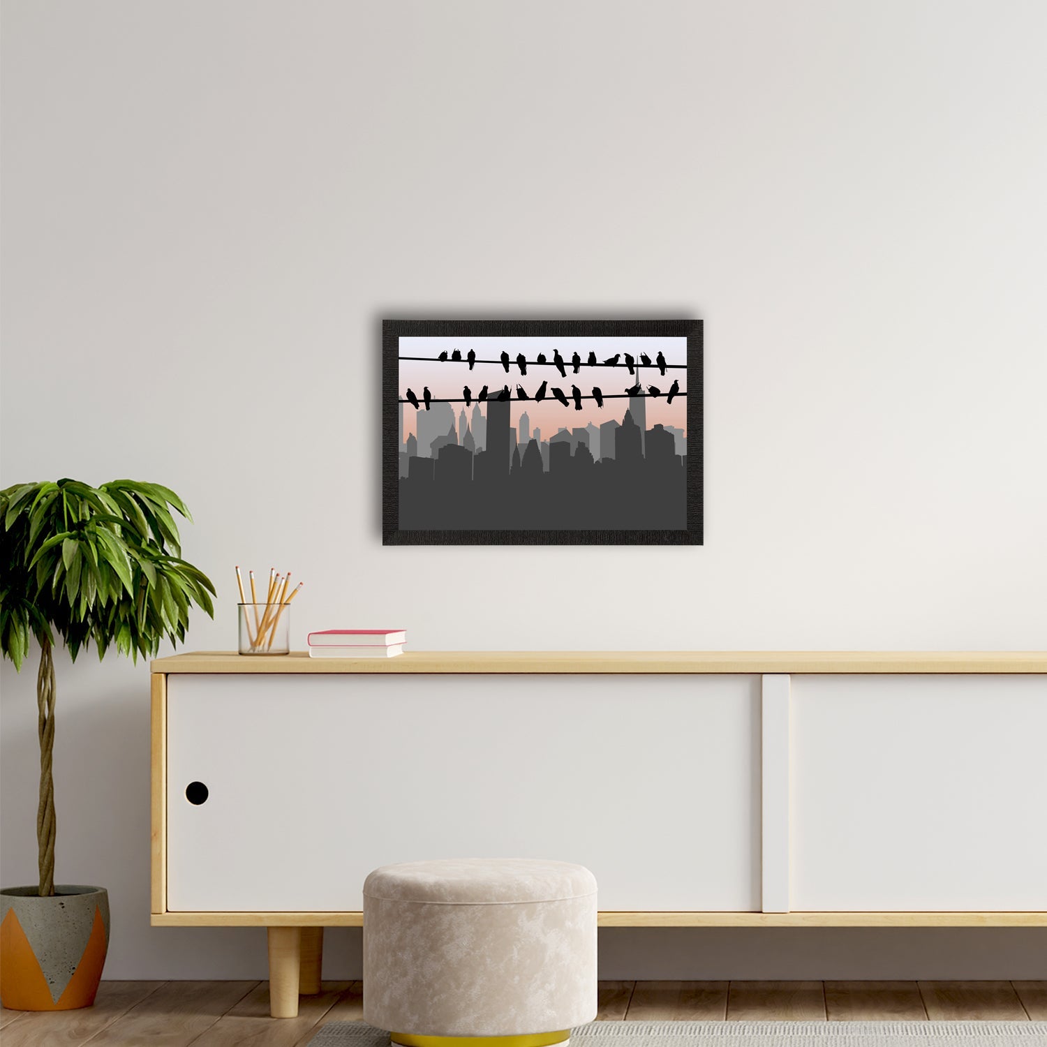City Mornin View Satin Matt Texture UV Art Painting Kafalo