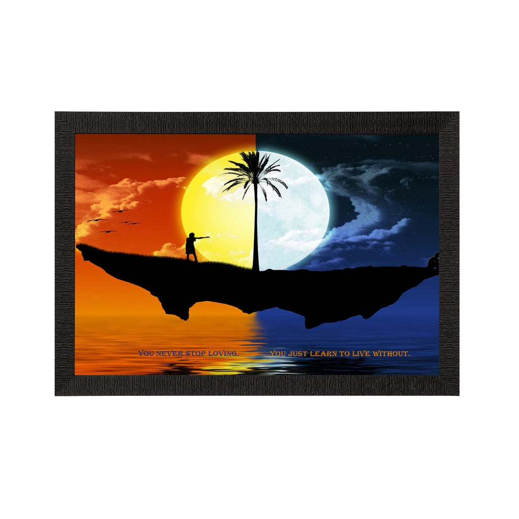 Sunset & Night Satin Matt Texture UV Art Painting Kafalo