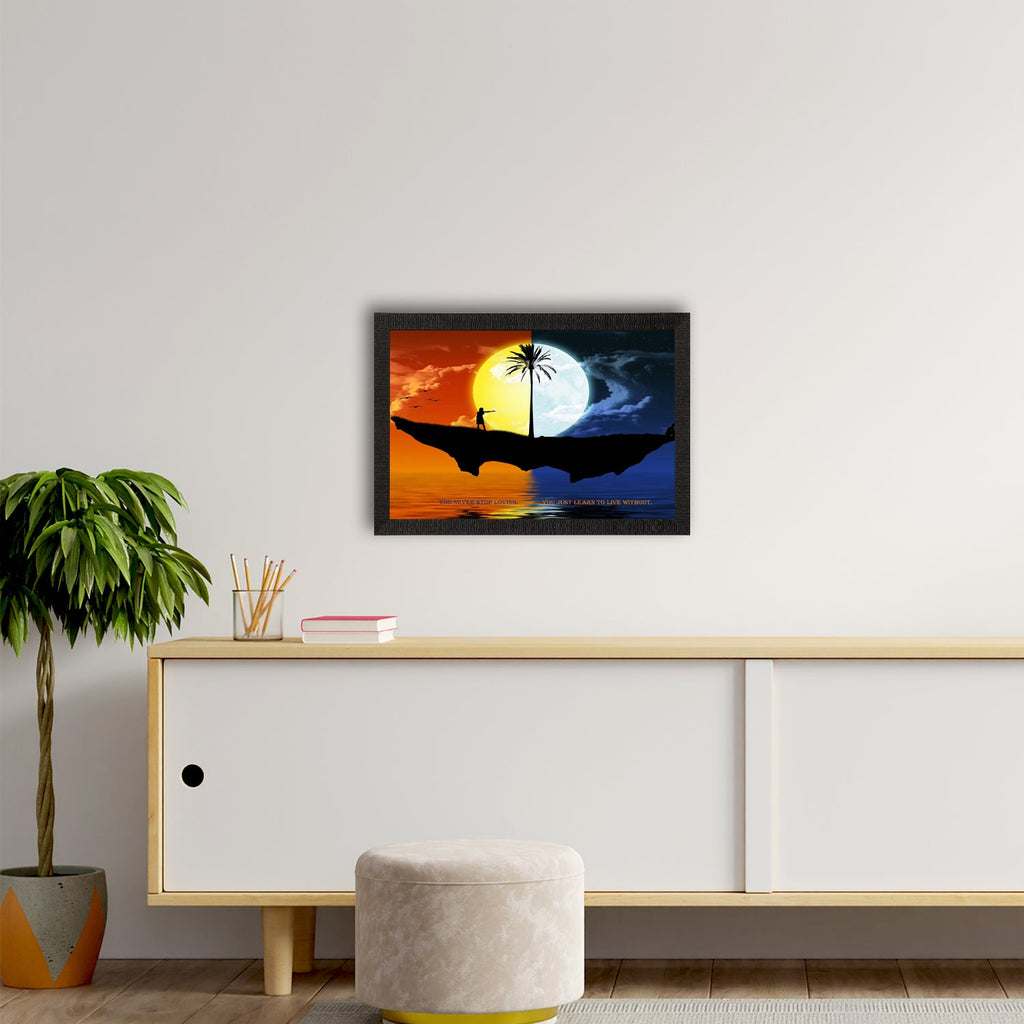 Sunset & Night Satin Matt Texture UV Art Painting Kafalo