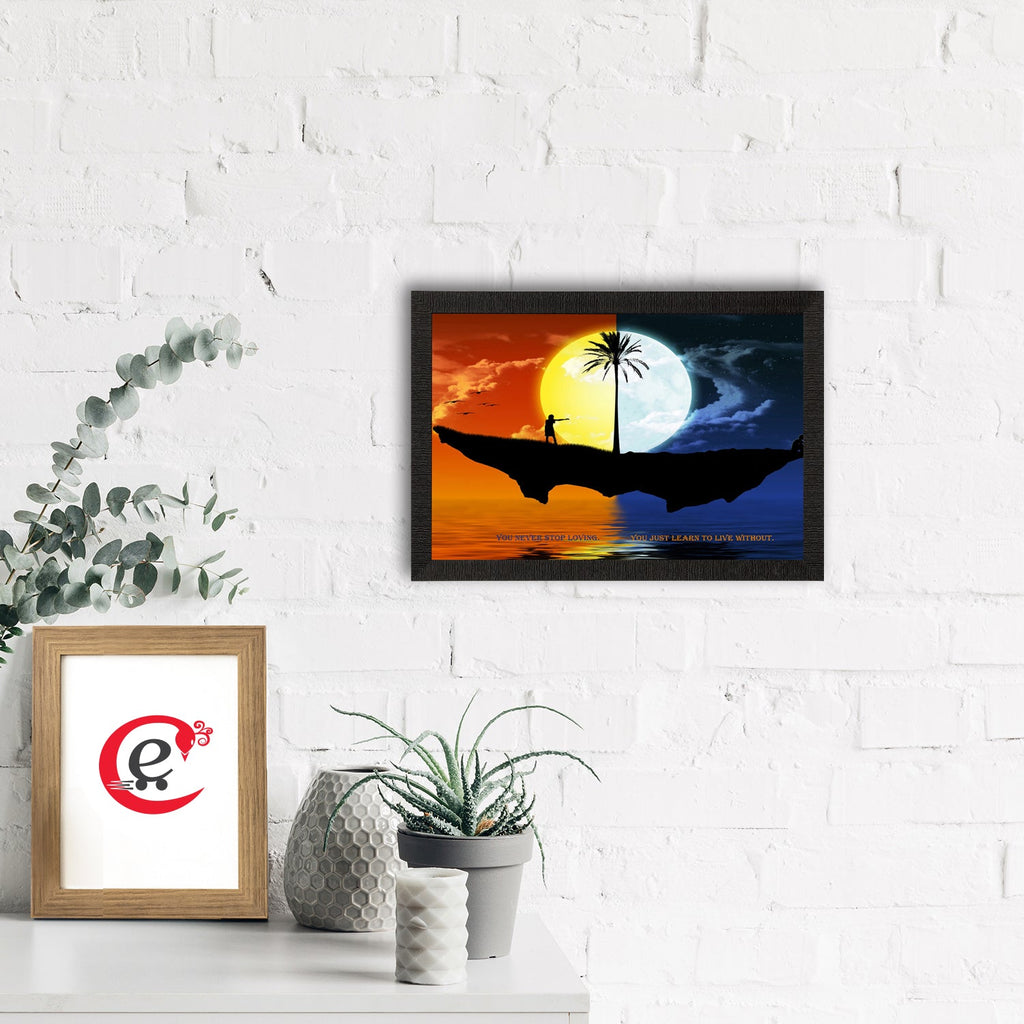 Sunset & Night Satin Matt Texture UV Art Painting Kafalo
