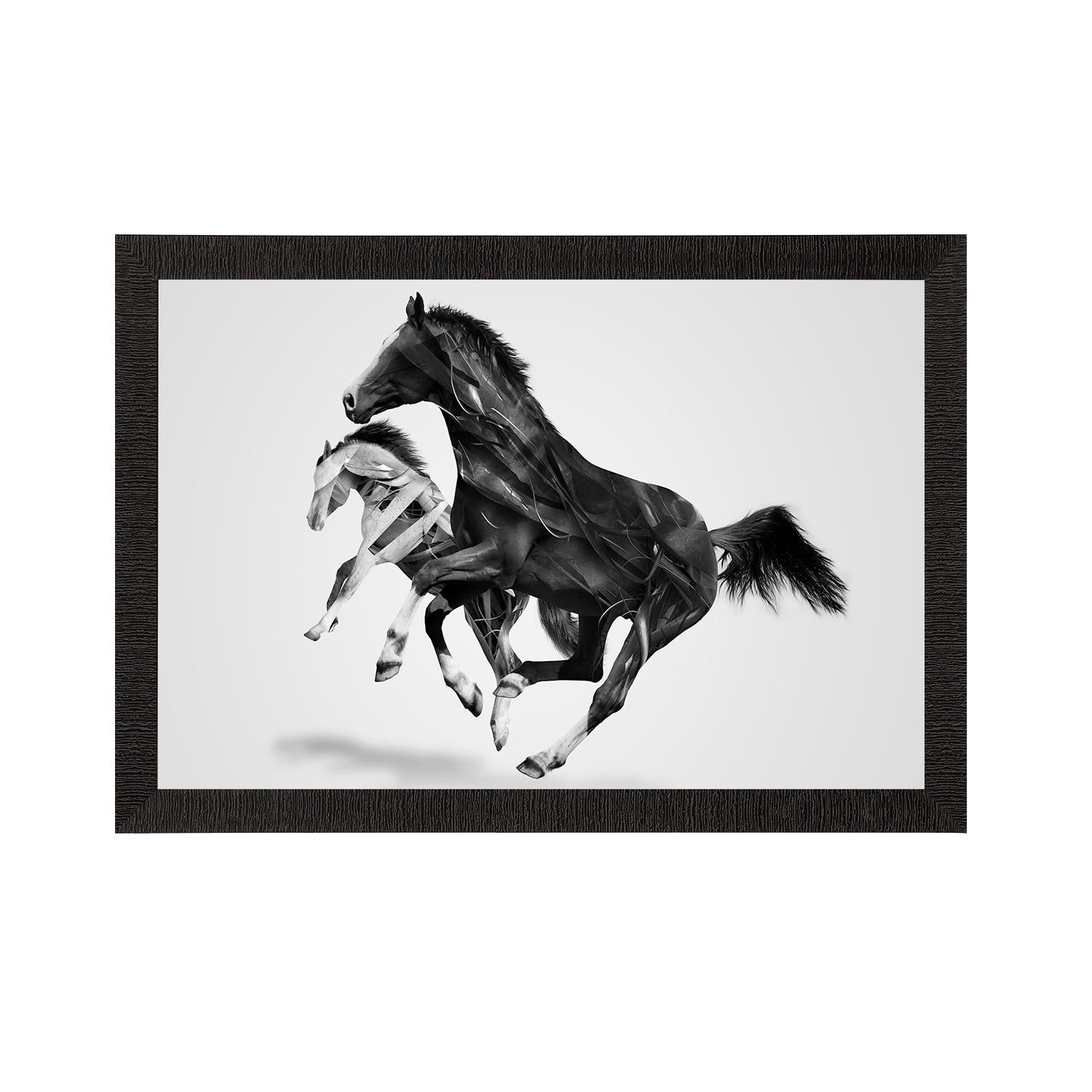 Horses Satin Matt Texture UV Art Painting Kafalo