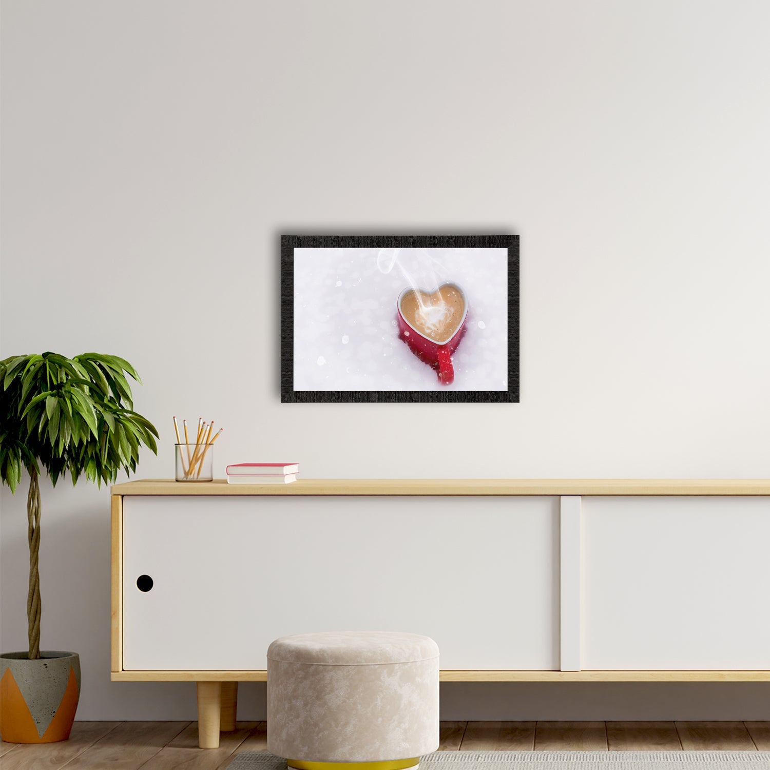 Love For Coffee Satin Matt Texture UV Art Painting Kafalo