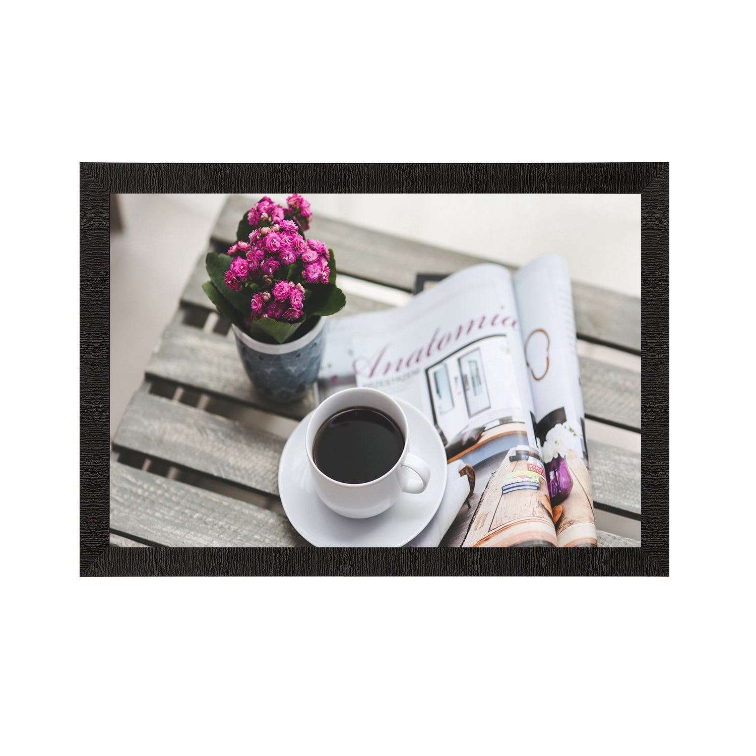 Morning Tea Satin Matt Texture UV Art Painting Kafalo
