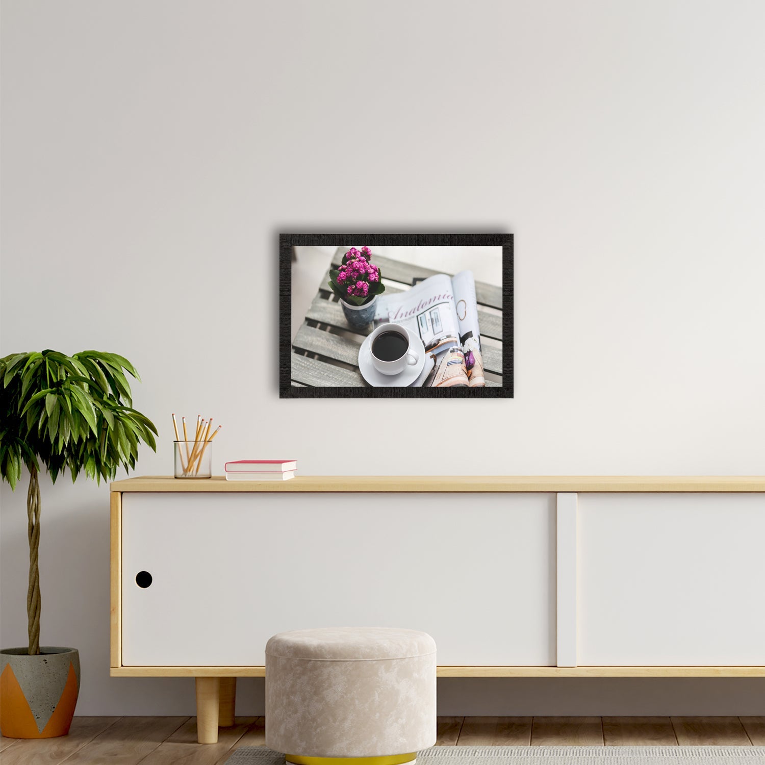 Morning Tea Satin Matt Texture UV Art Painting Kafalo