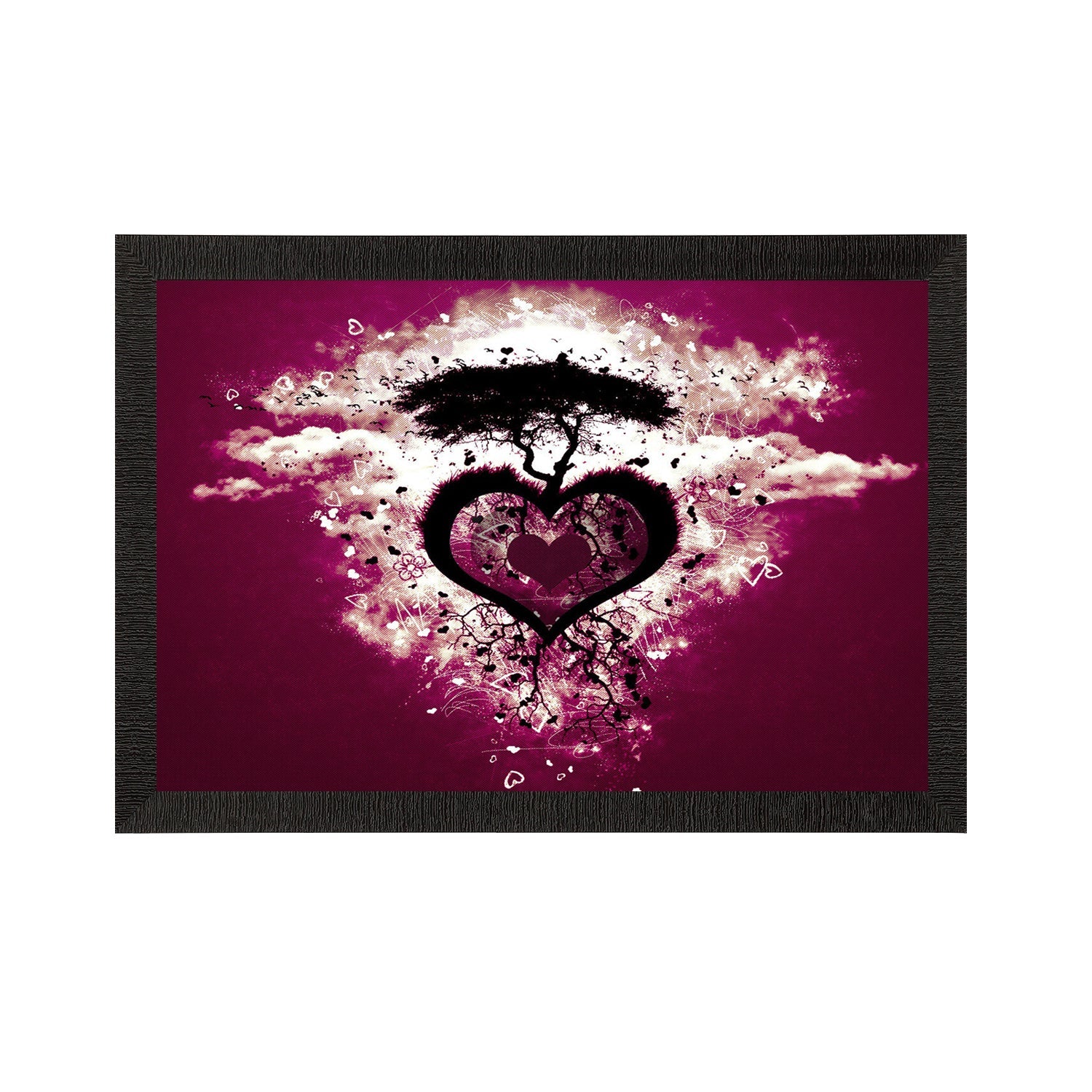 Heart Satin Matt Texture UV Art Painting Kafalo