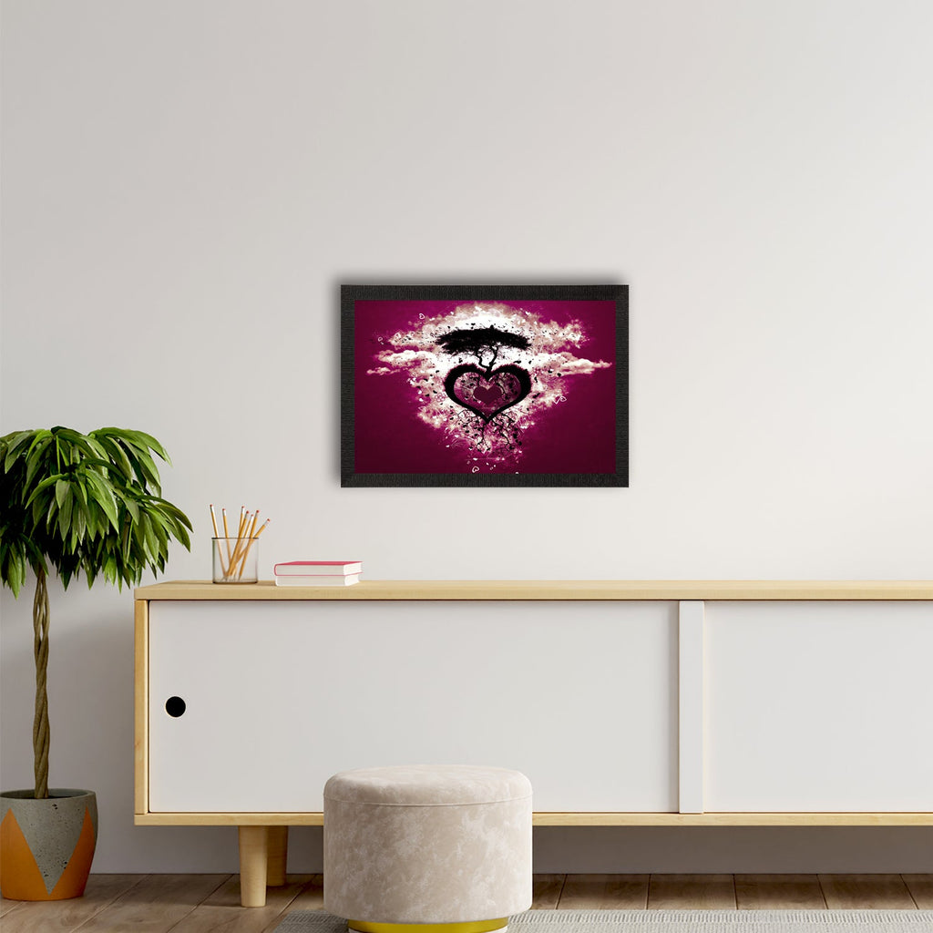 Heart Satin Matt Texture UV Art Painting Kafalo