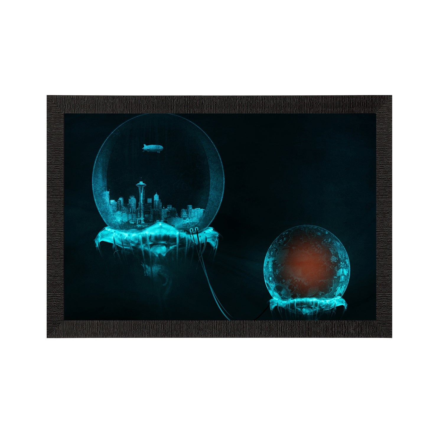 Neon View Satin Matt Texture UV Art Painting Kafalo