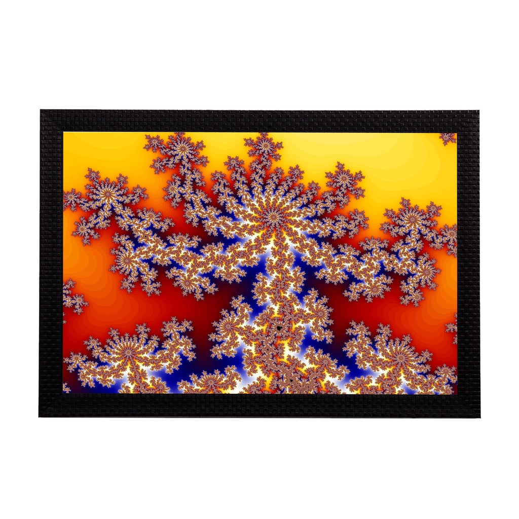 Yellow Abstract Satin Matt Texture UV Art Painting Kafalo