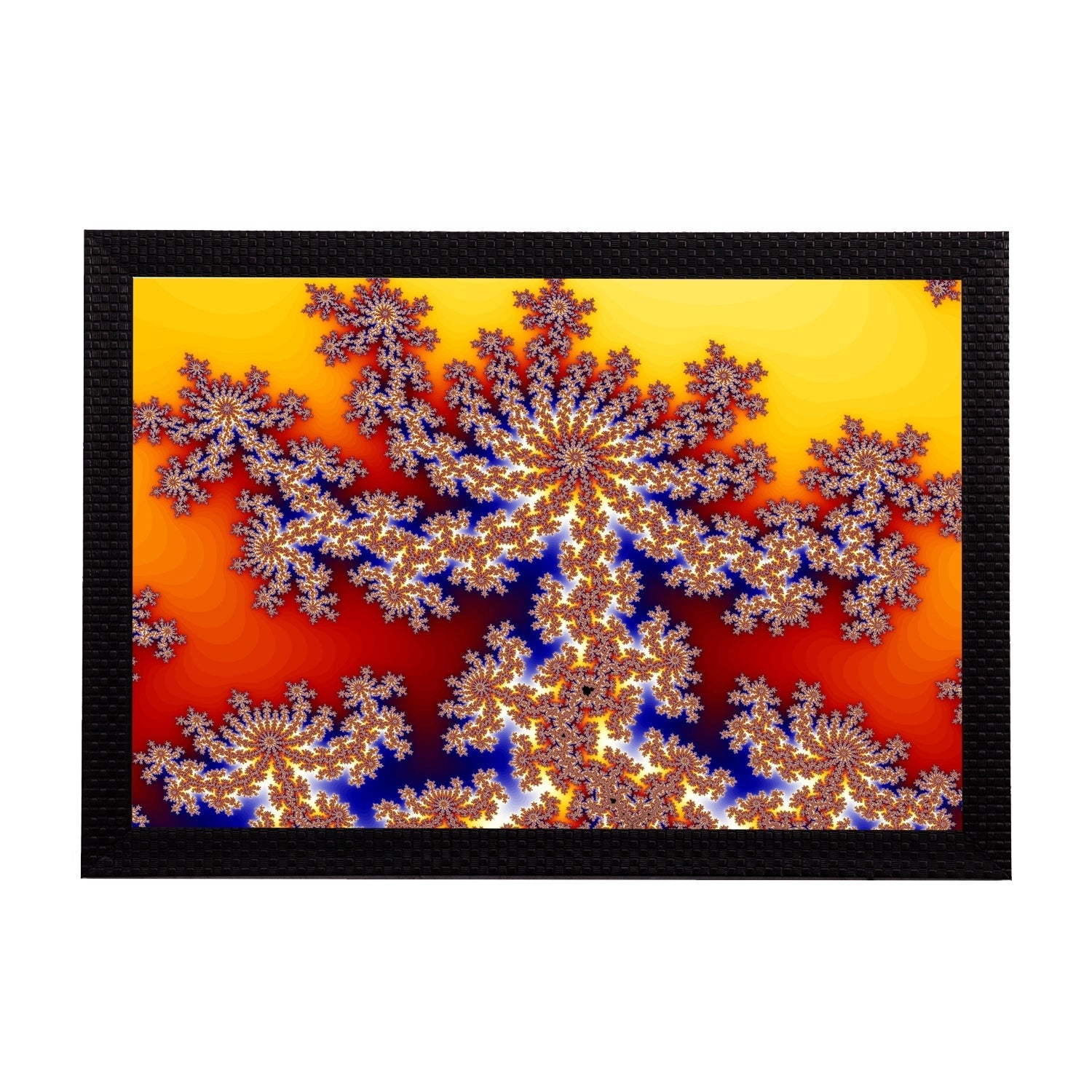 Yellow Abstract Satin Matt Texture UV Art Painting Kafalo