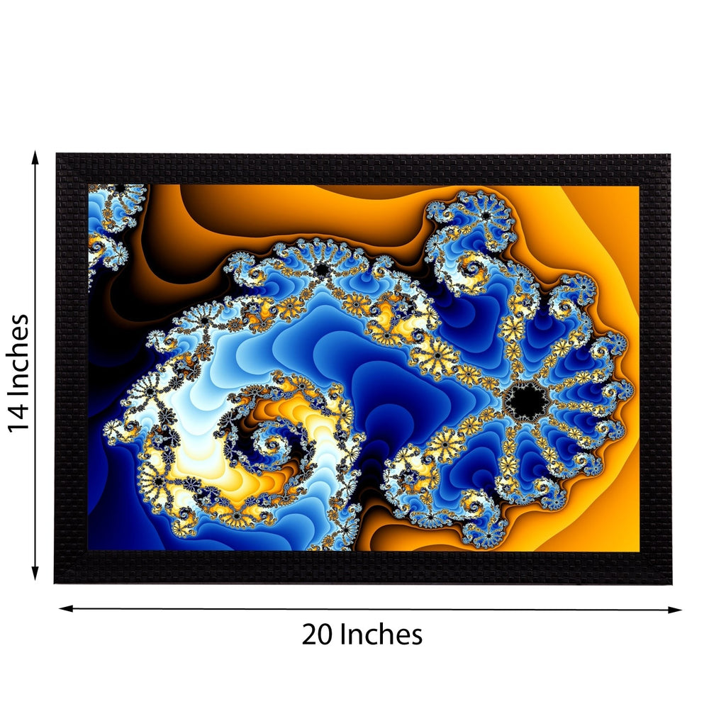 Dual Color Abstract Satin Matt Texture UV Art Painting Kafalo