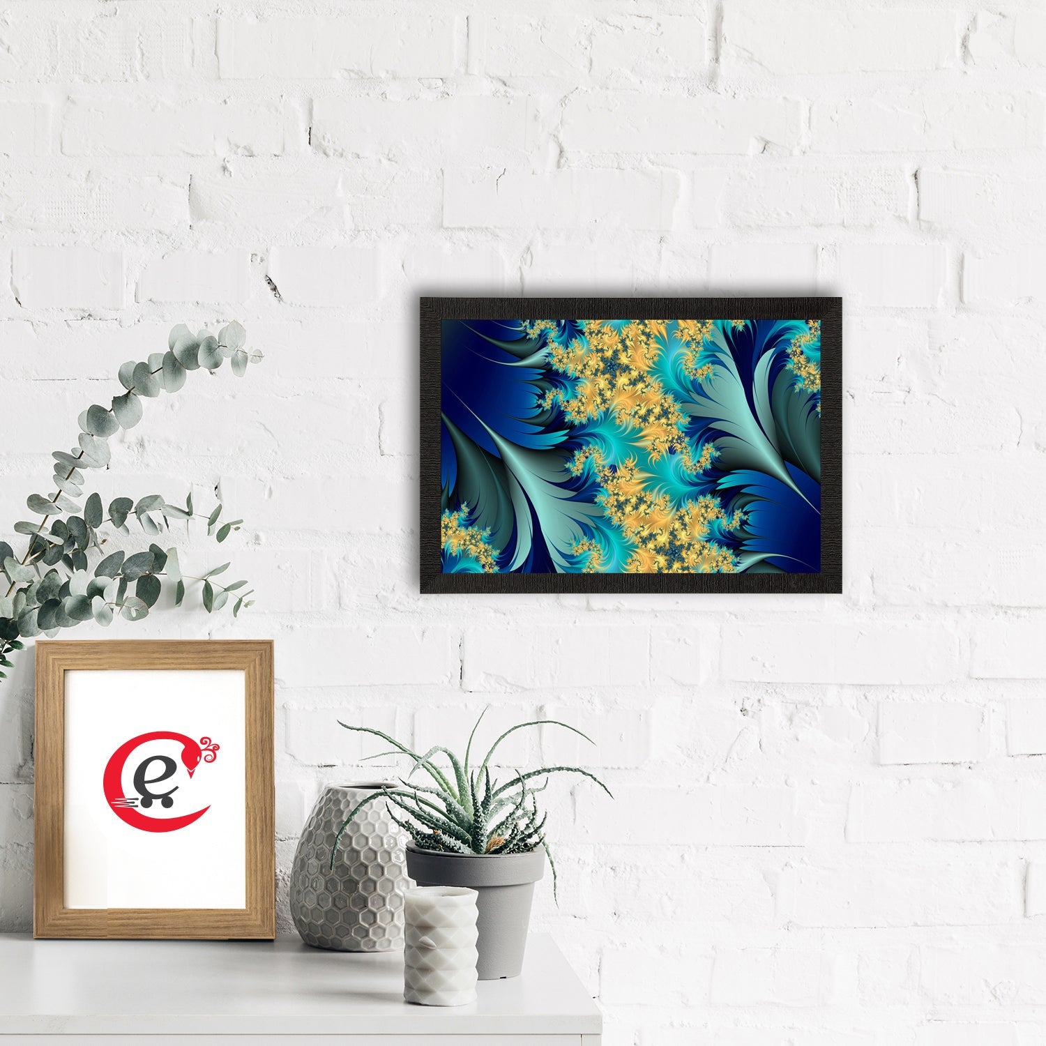 Abstract Floral Satin Matt Texture UV Art Painting Kafalo