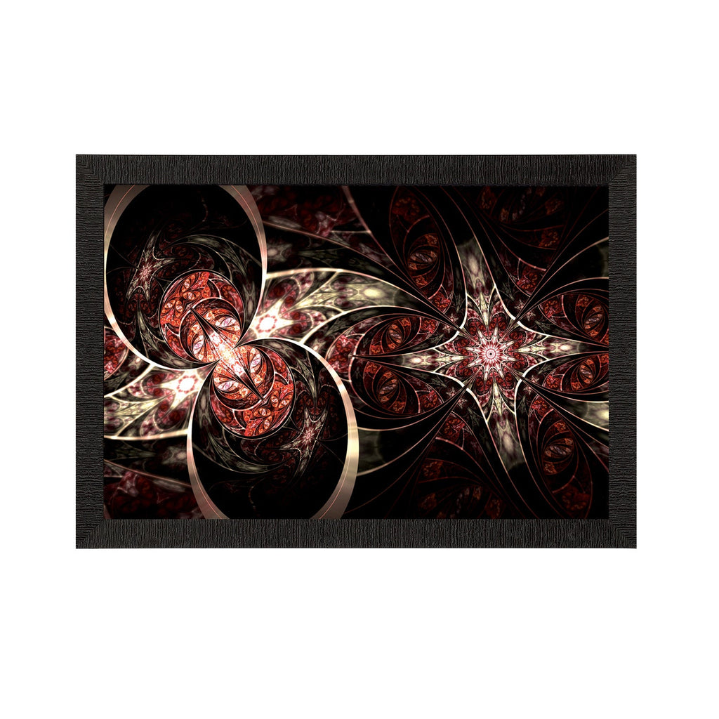 Black Abstract Satin Matt Texture UV Art Painting Kafalo