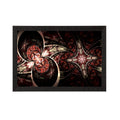 Black Abstract Satin Matt Texture UV Art Painting Kafalo