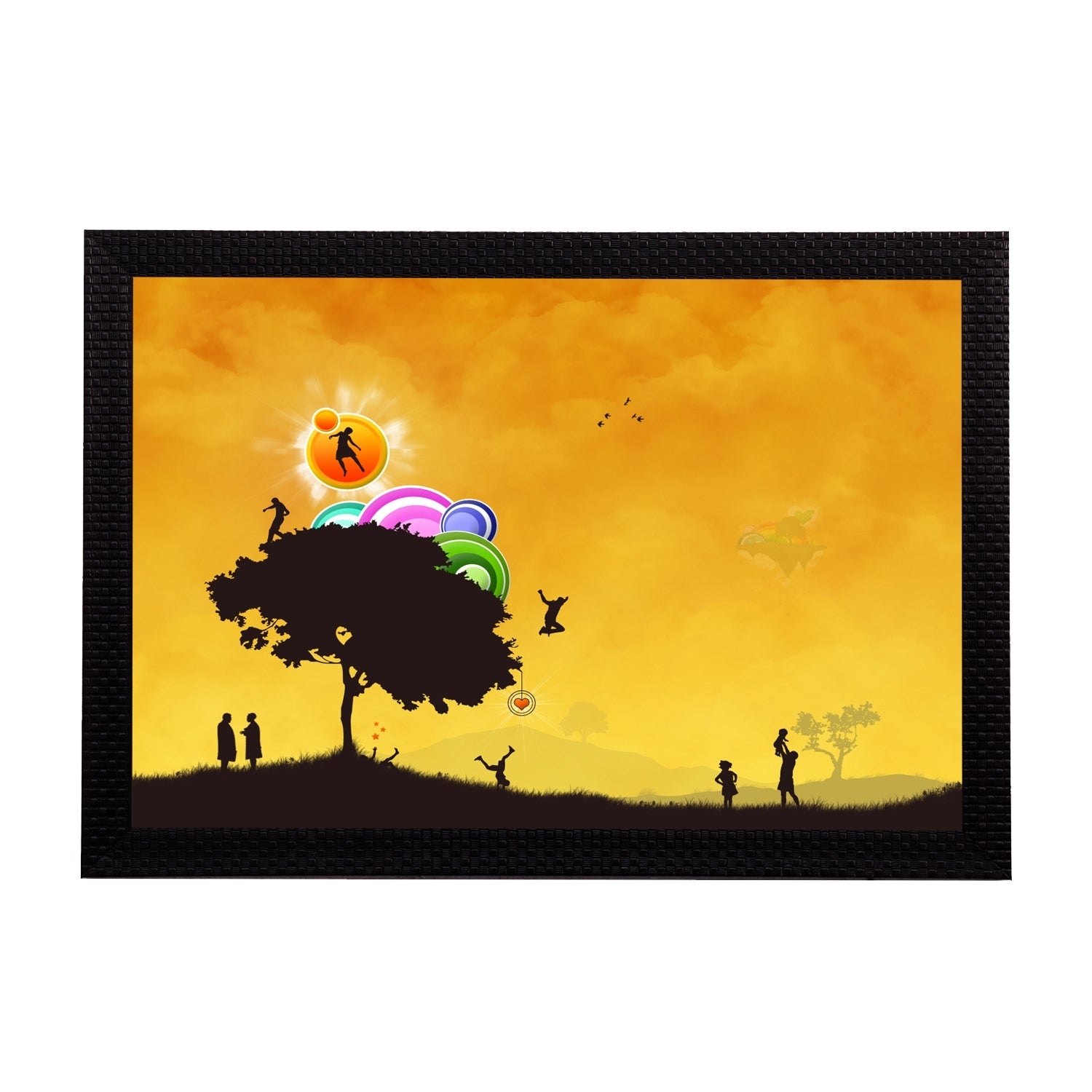 Playful Evening Satin Matt Texture UV Art Painting Kafalo