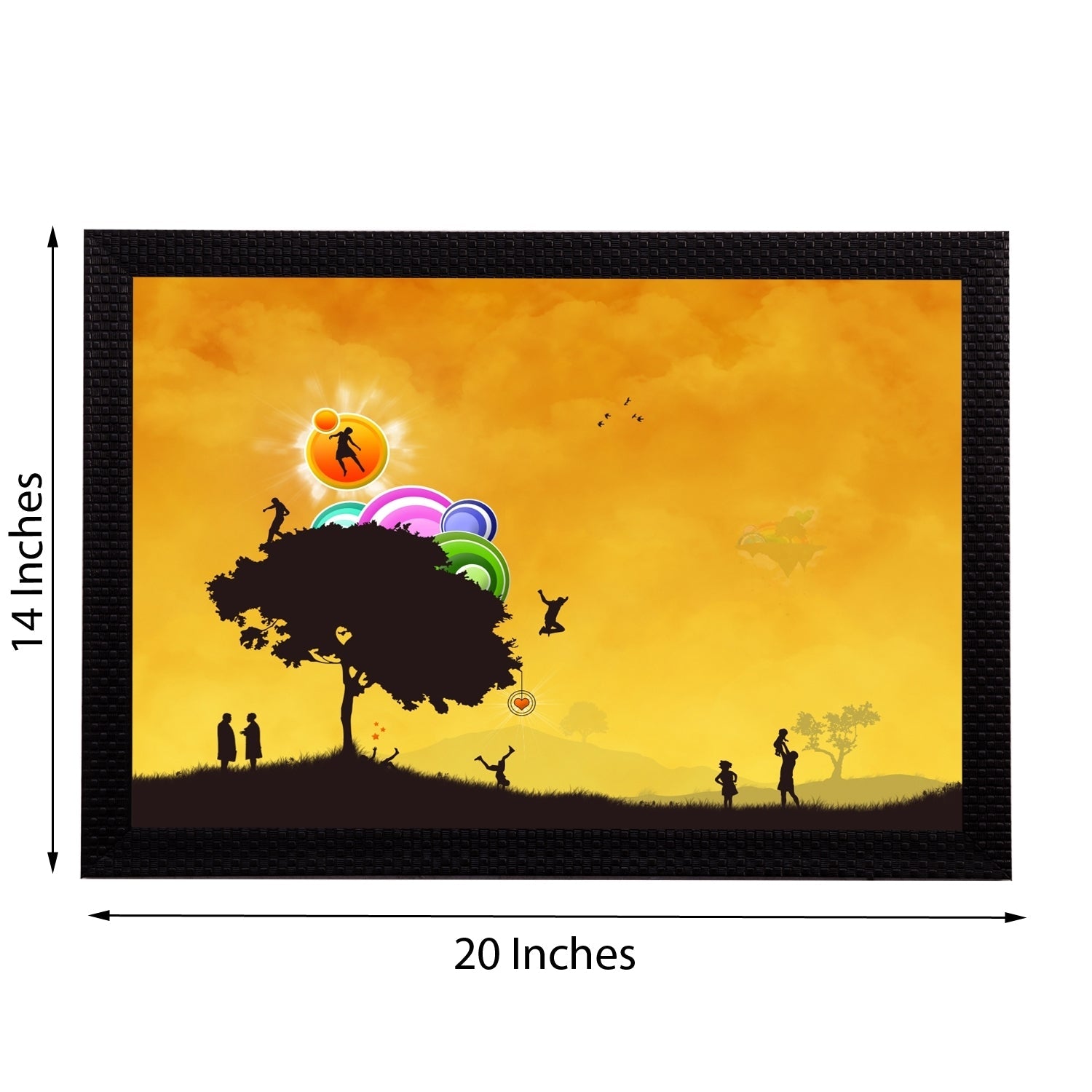 Playful Evening Satin Matt Texture UV Art Painting Kafalo