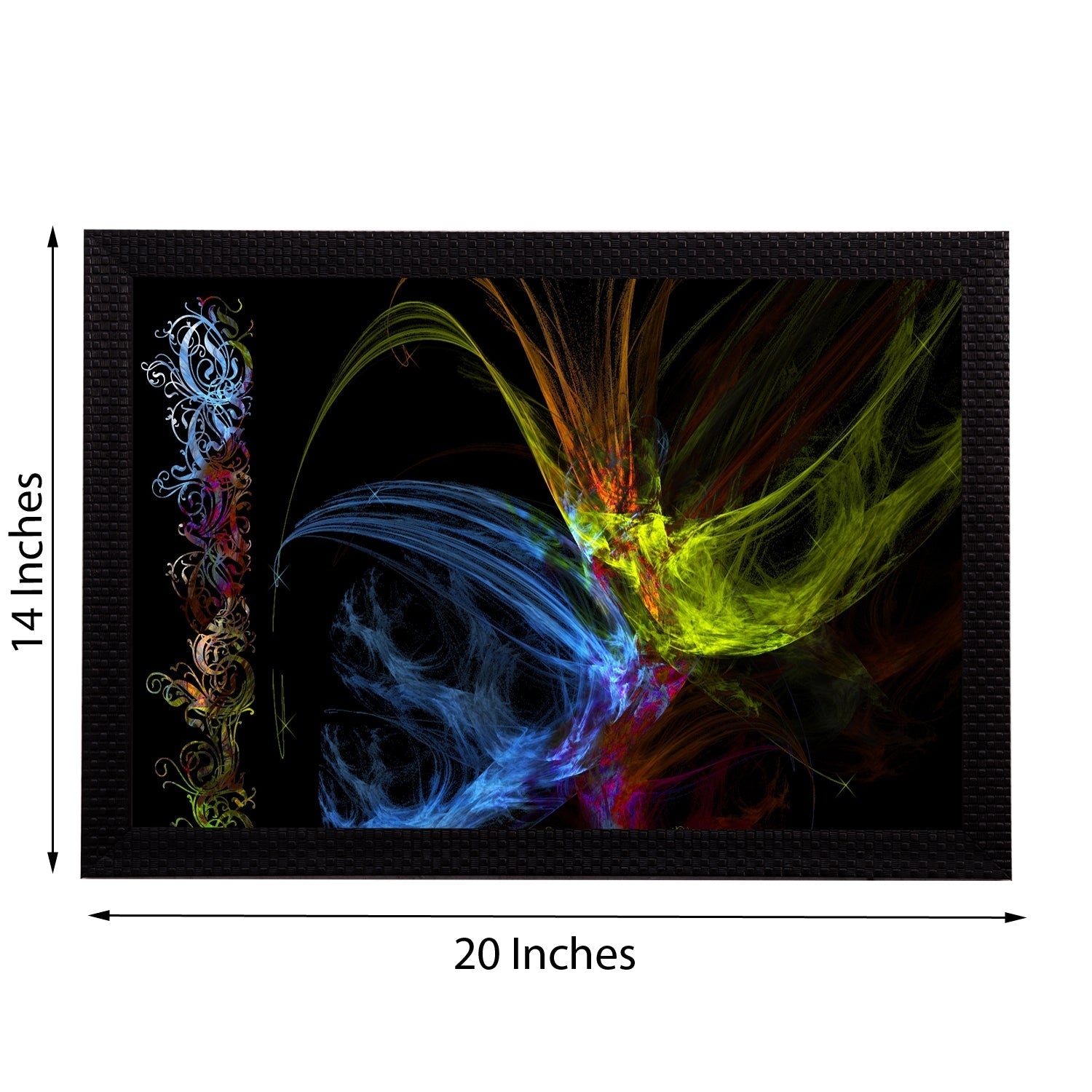 Neon Color Abstract Satin Matt Texture UV Art Painting Kafalo