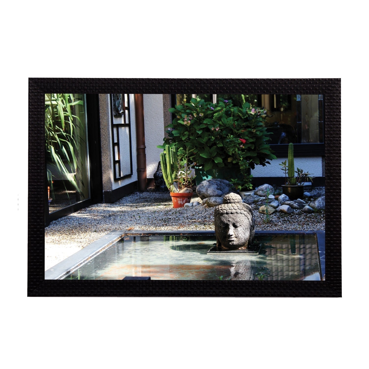 Garden View Satin Matt Texture UV Art Painting Kafalo