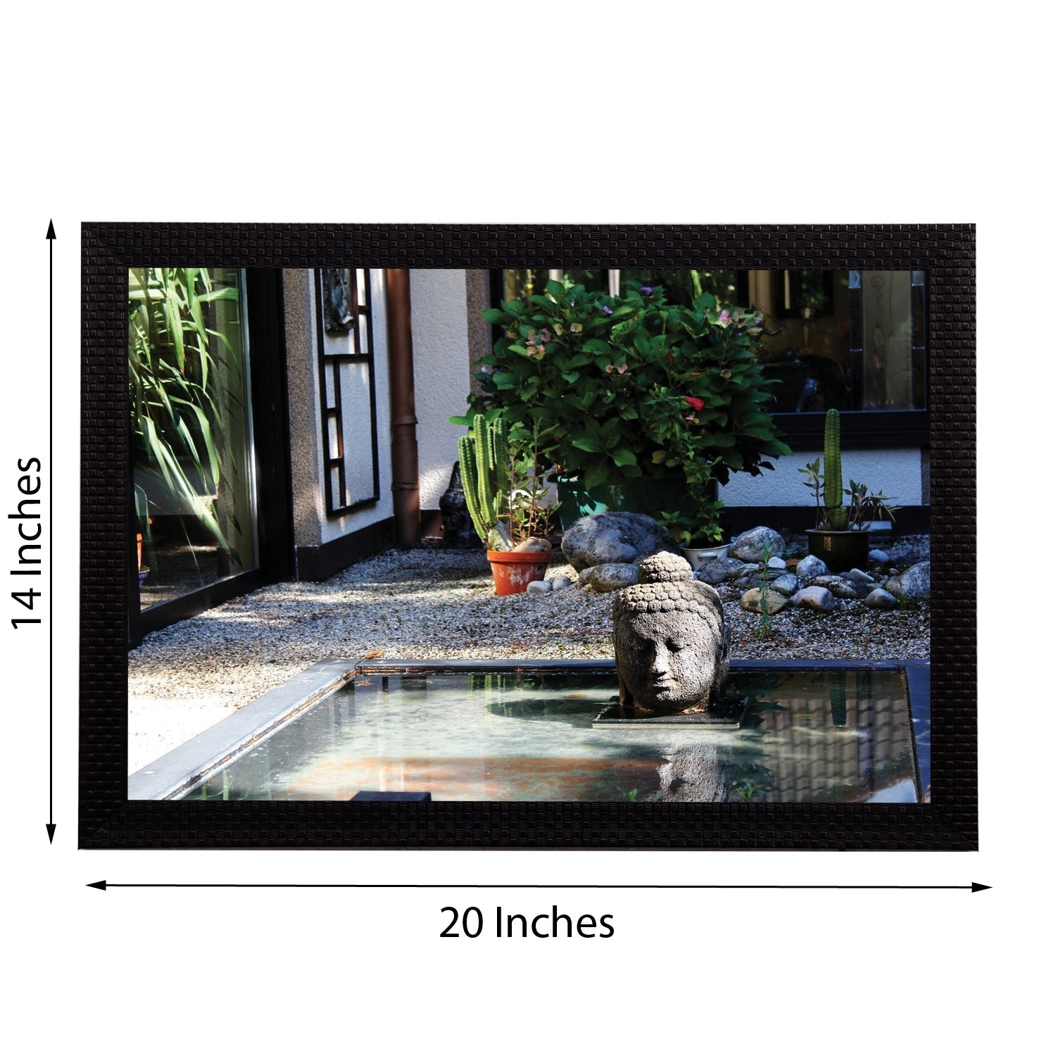Garden View Satin Matt Texture UV Art Painting Kafalo