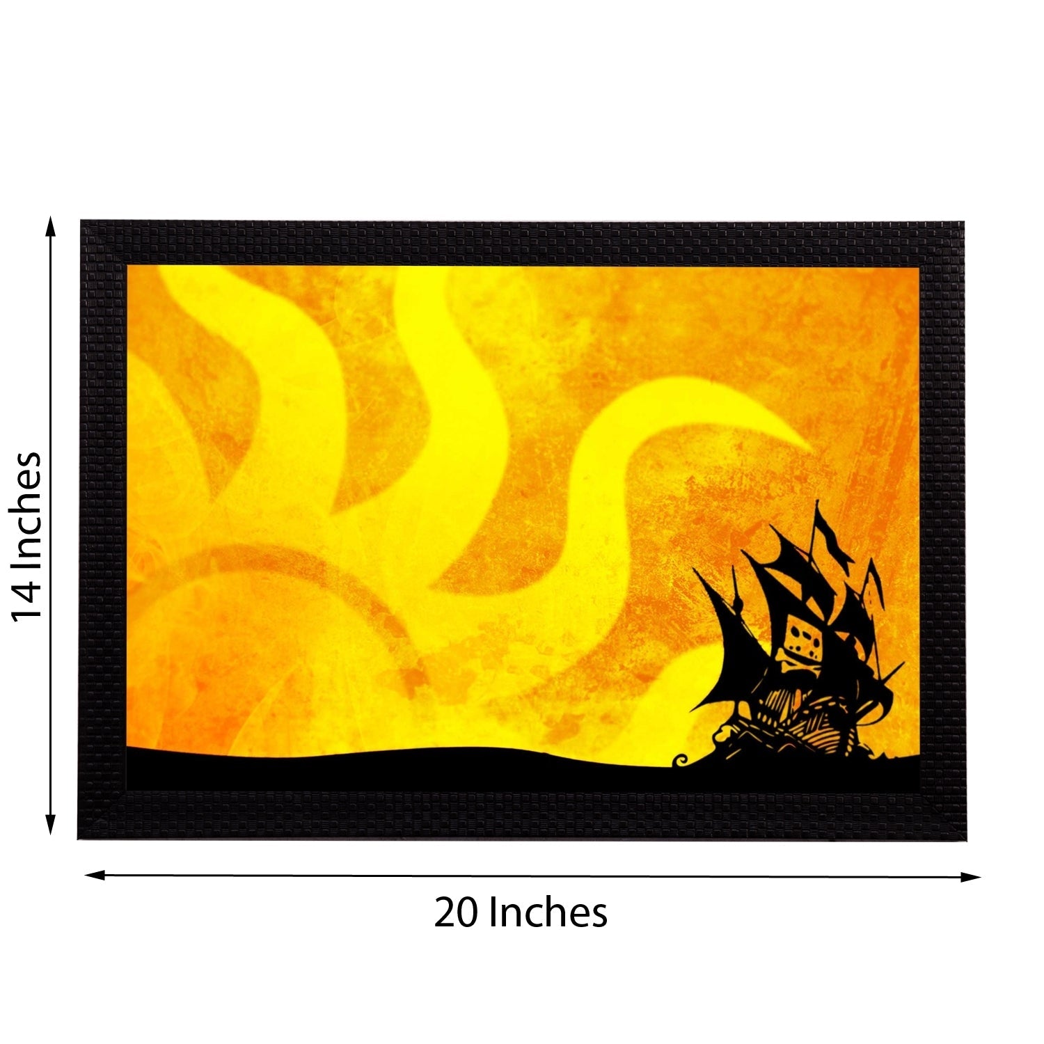 Sailing Ship Satin Matt Texture UV Art Painting Kafalo