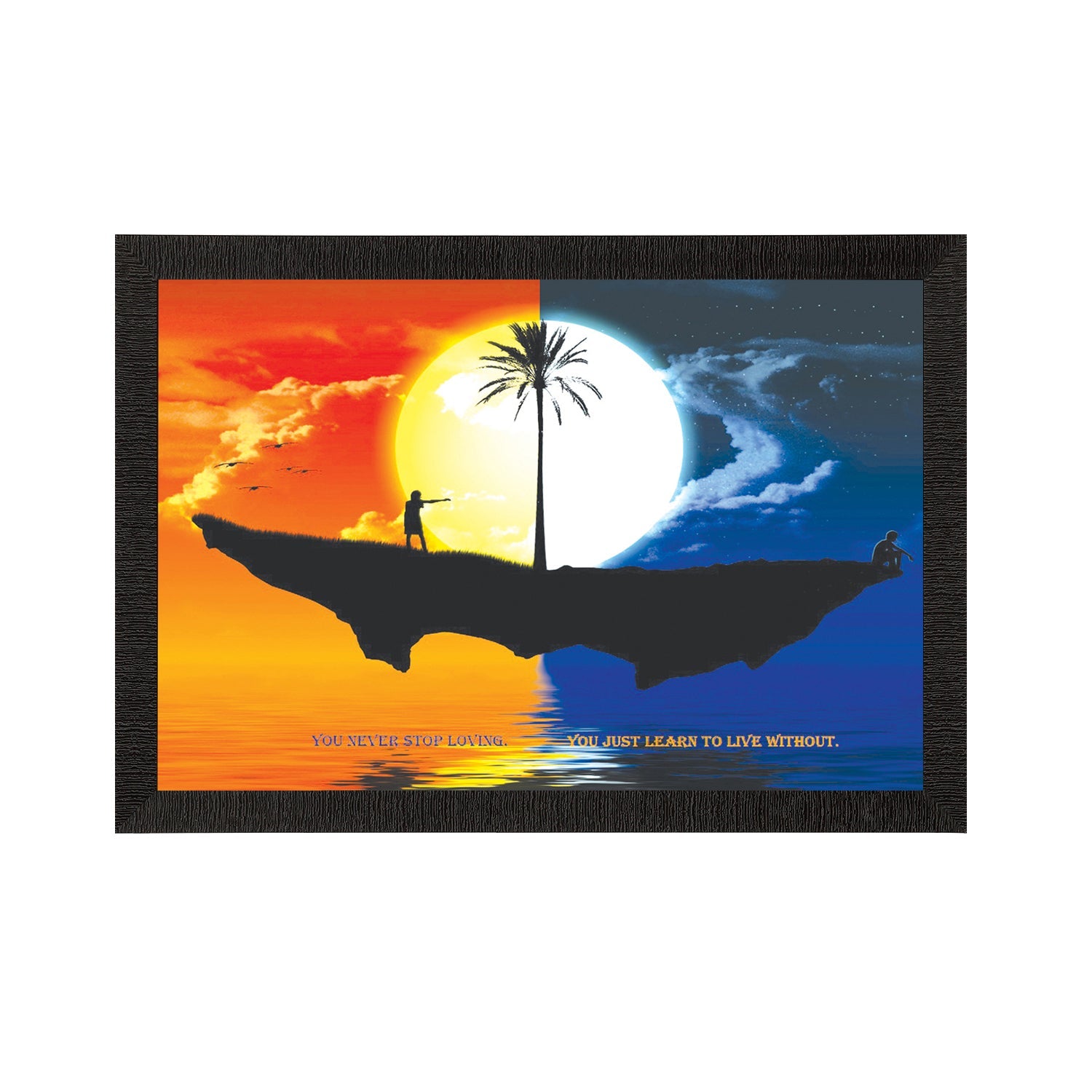 Evening & Night View Satin Matt Texture UV Art Painting Kafalo