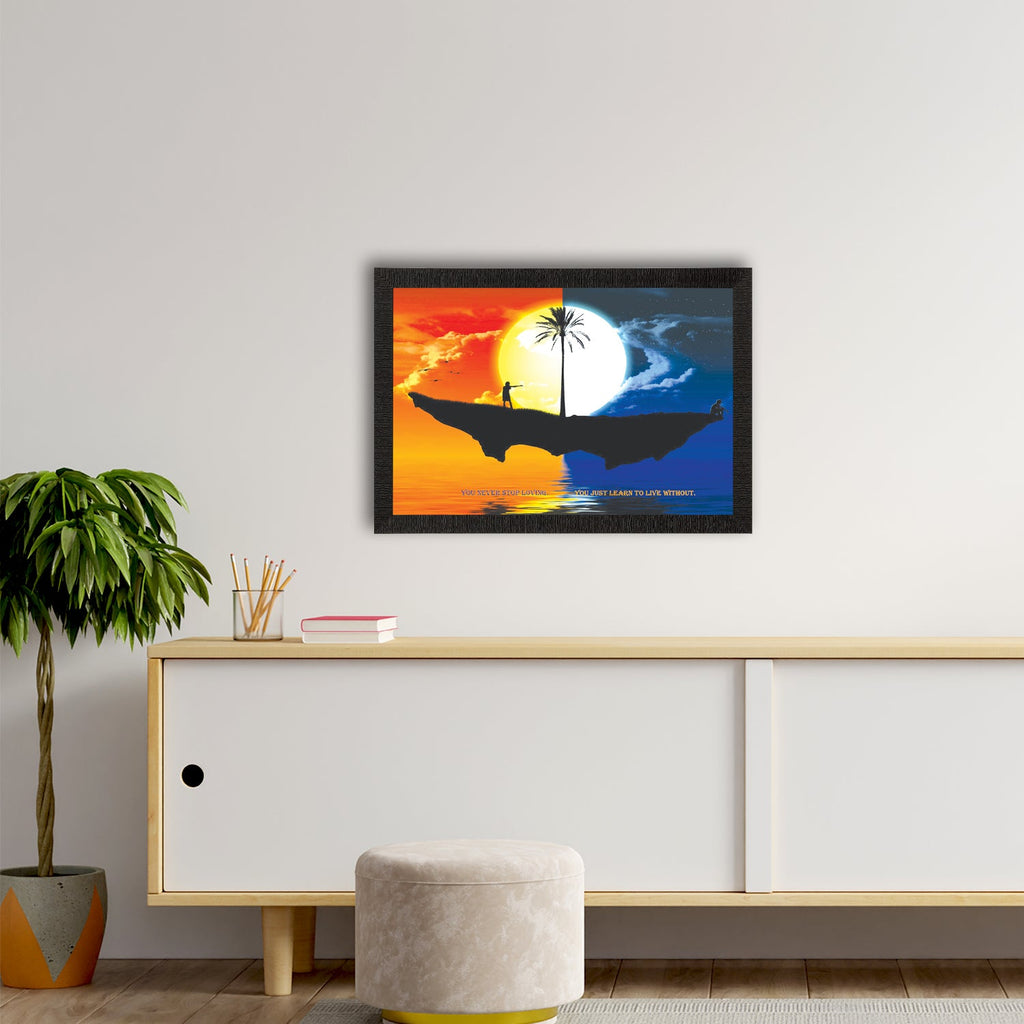 Evening & Night View Satin Matt Texture UV Art Painting Kafalo