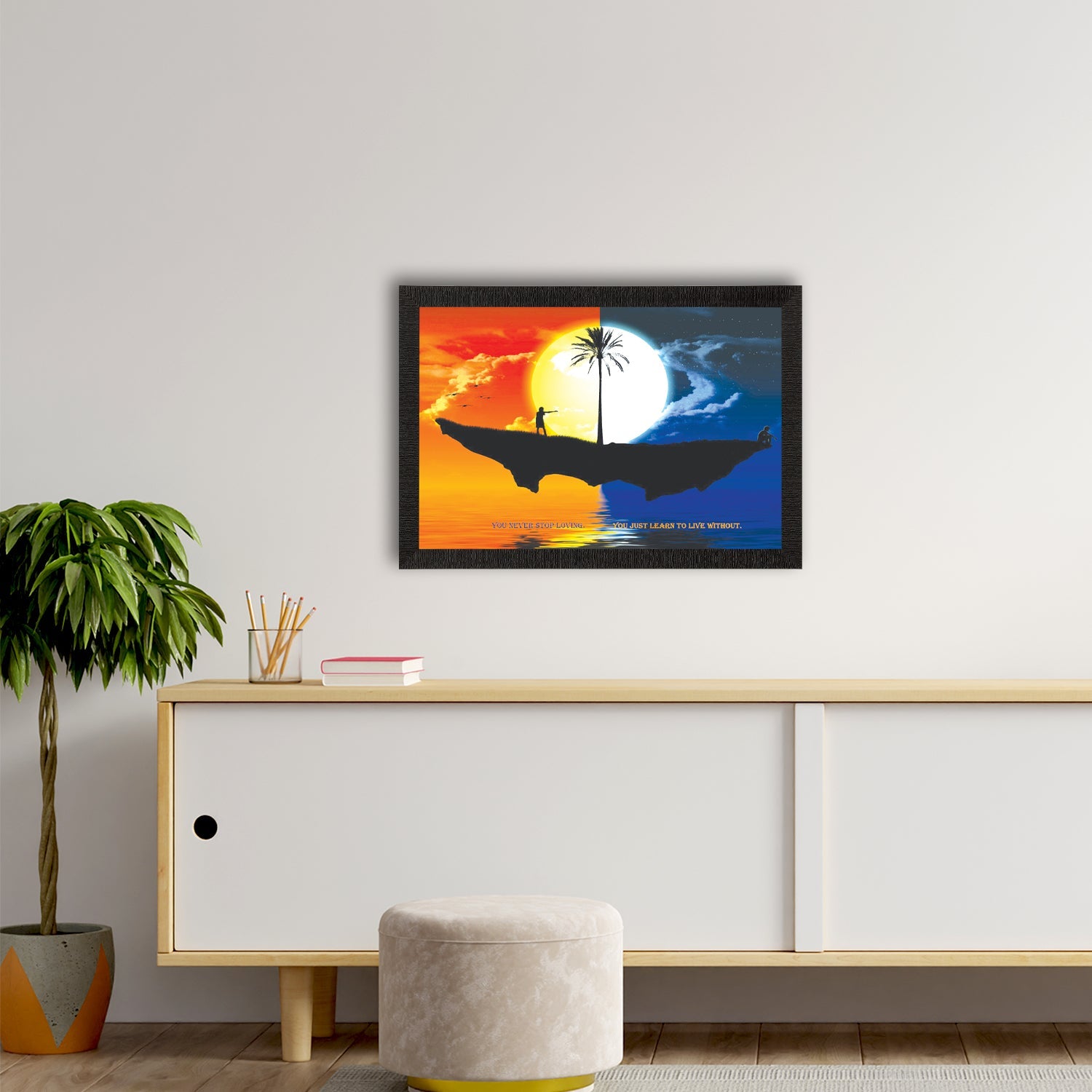 Evening & Night View Satin Matt Texture UV Art Painting Kafalo