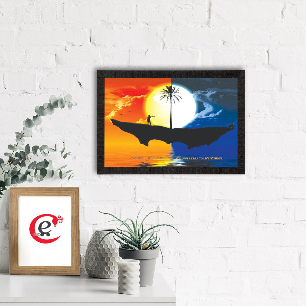 Evening & Night View Satin Matt Texture UV Art Painting Kafalo