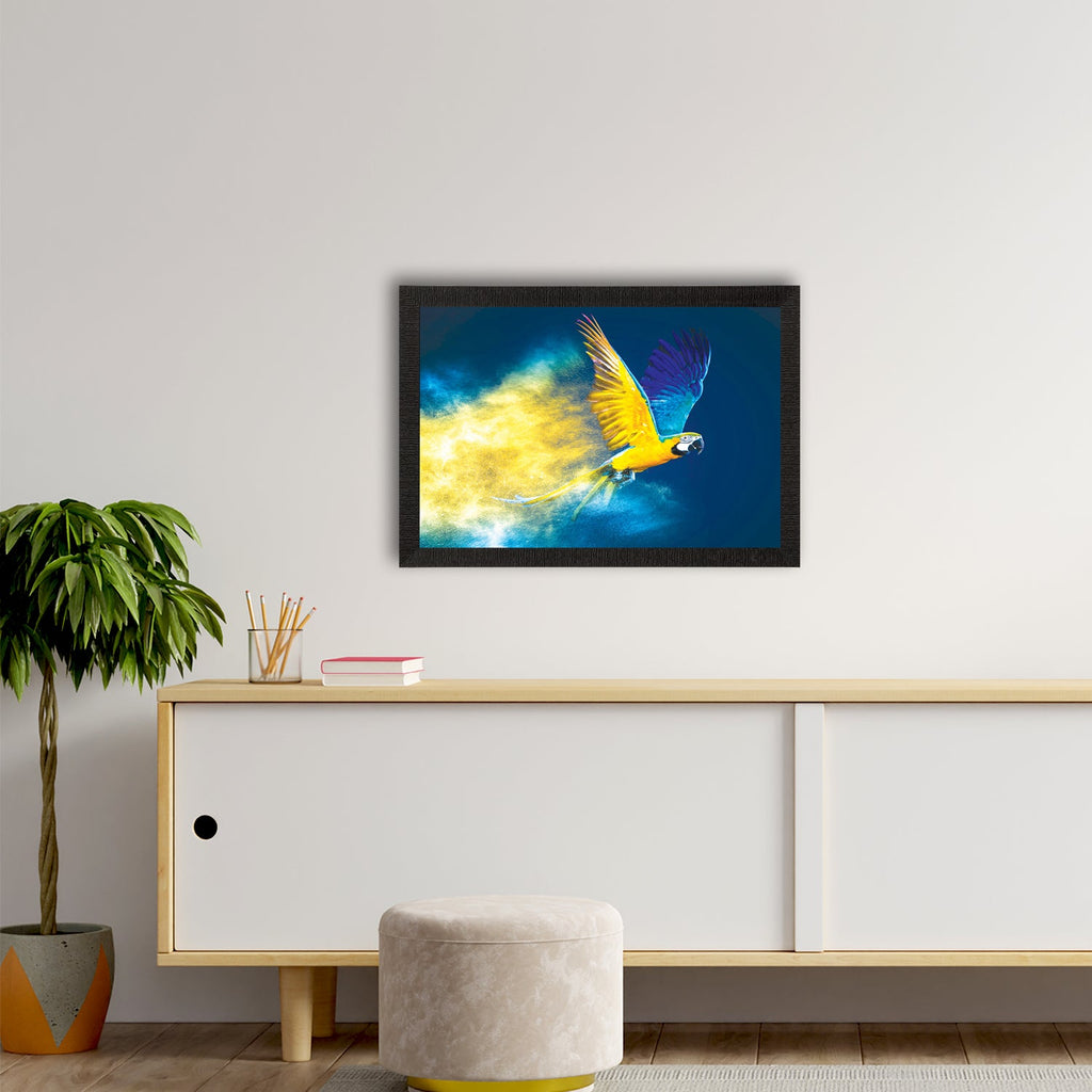 Flying Bird Satin Matt Texture UV Art Painting Kafalo