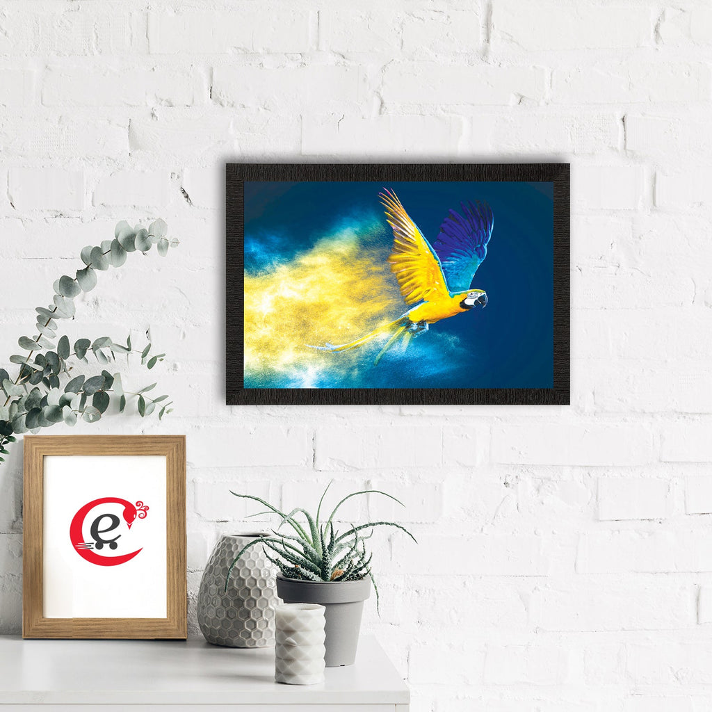 Flying Bird Satin Matt Texture UV Art Painting Kafalo
