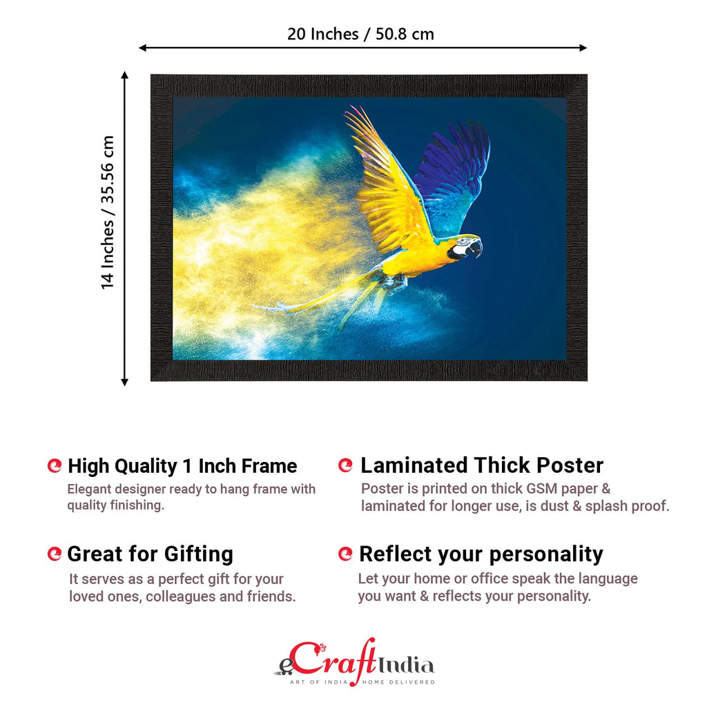 Flying Bird Satin Matt Texture UV Art Painting Kafalo