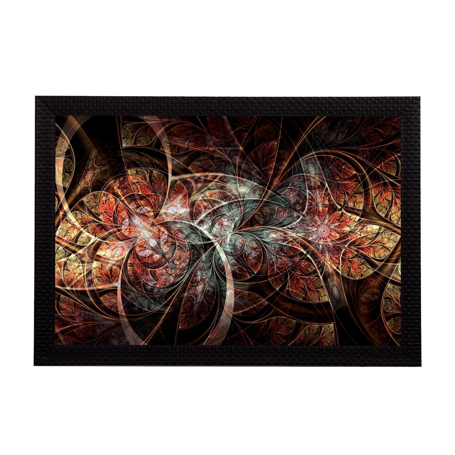 Brown Abstract Satin Matt Texture UV Art Painting Kafalo
