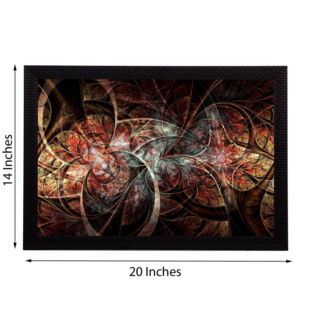 Brown Abstract Satin Matt Texture UV Art Painting Kafalo