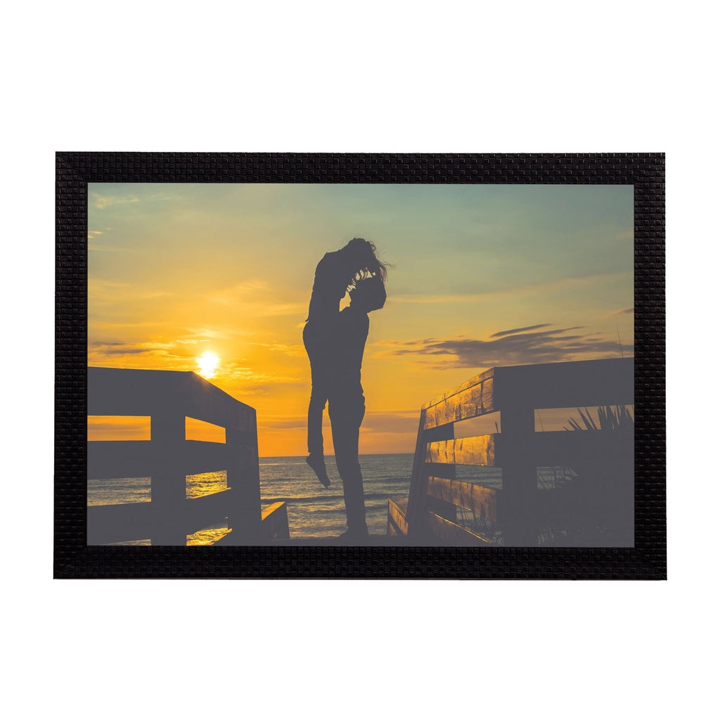 Sunset Love Satin Matt Texture UV Art Painting Kafalo