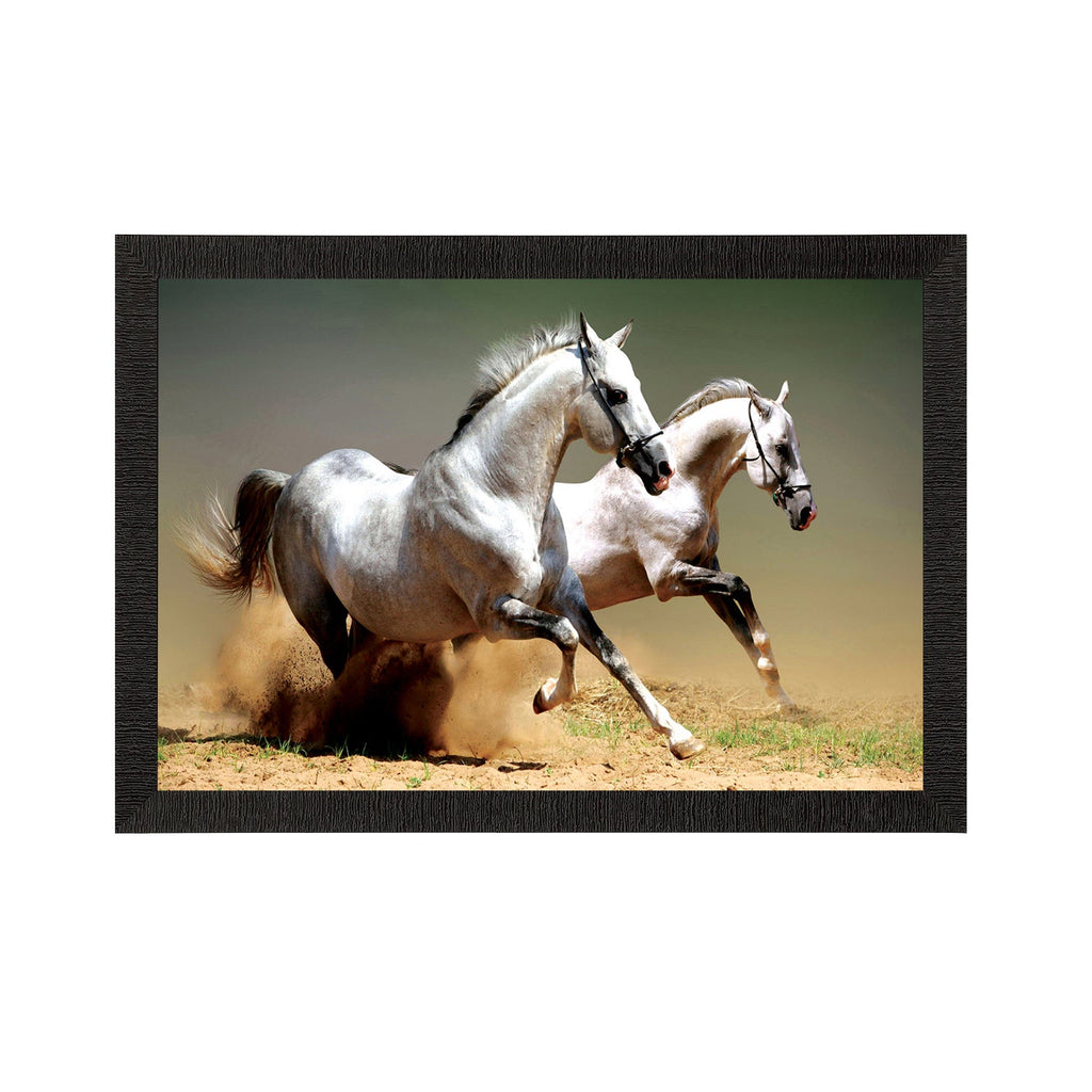 Running Horses Satin Matt Texture UV Art Painting Kafalo