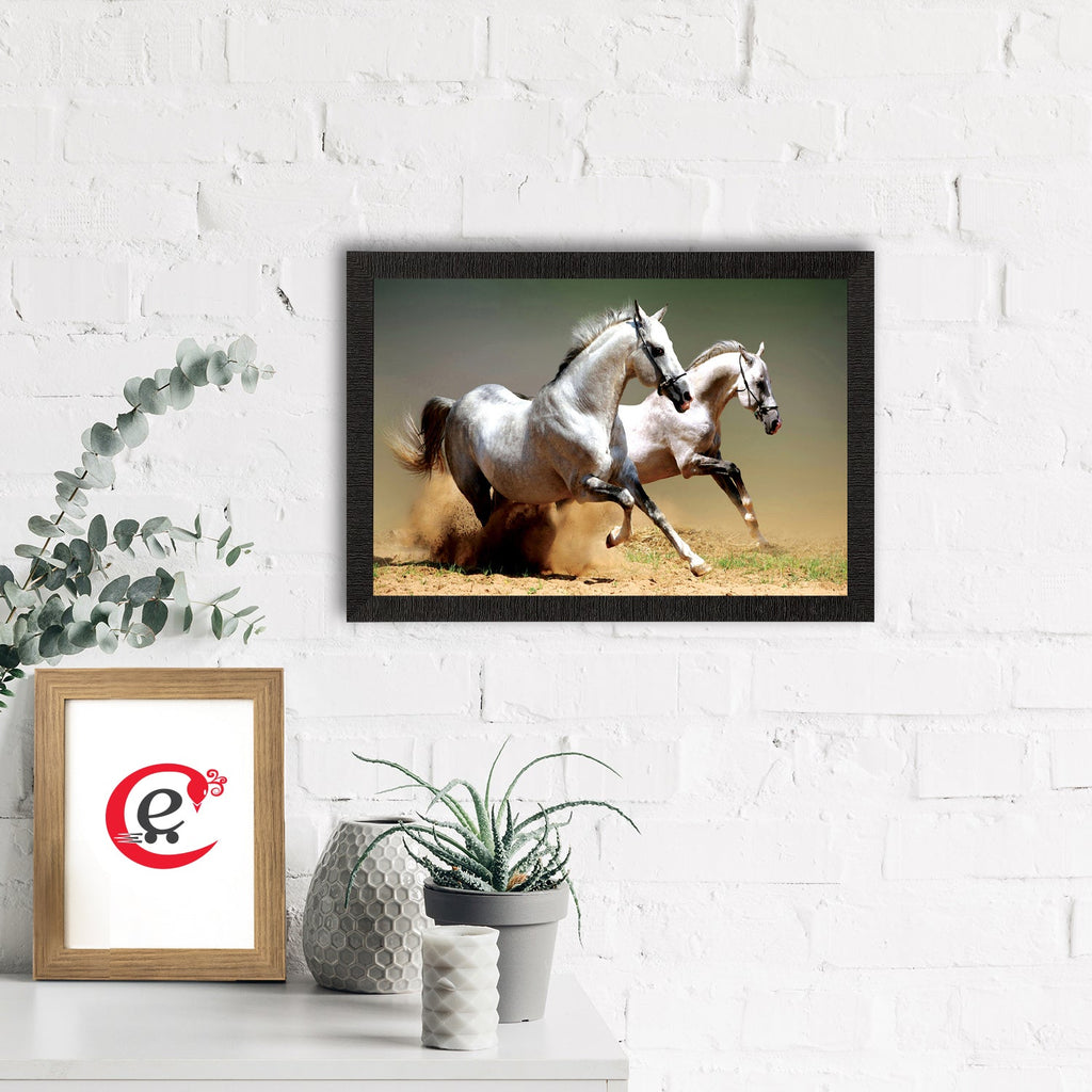 Running Horses Satin Matt Texture UV Art Painting Kafalo