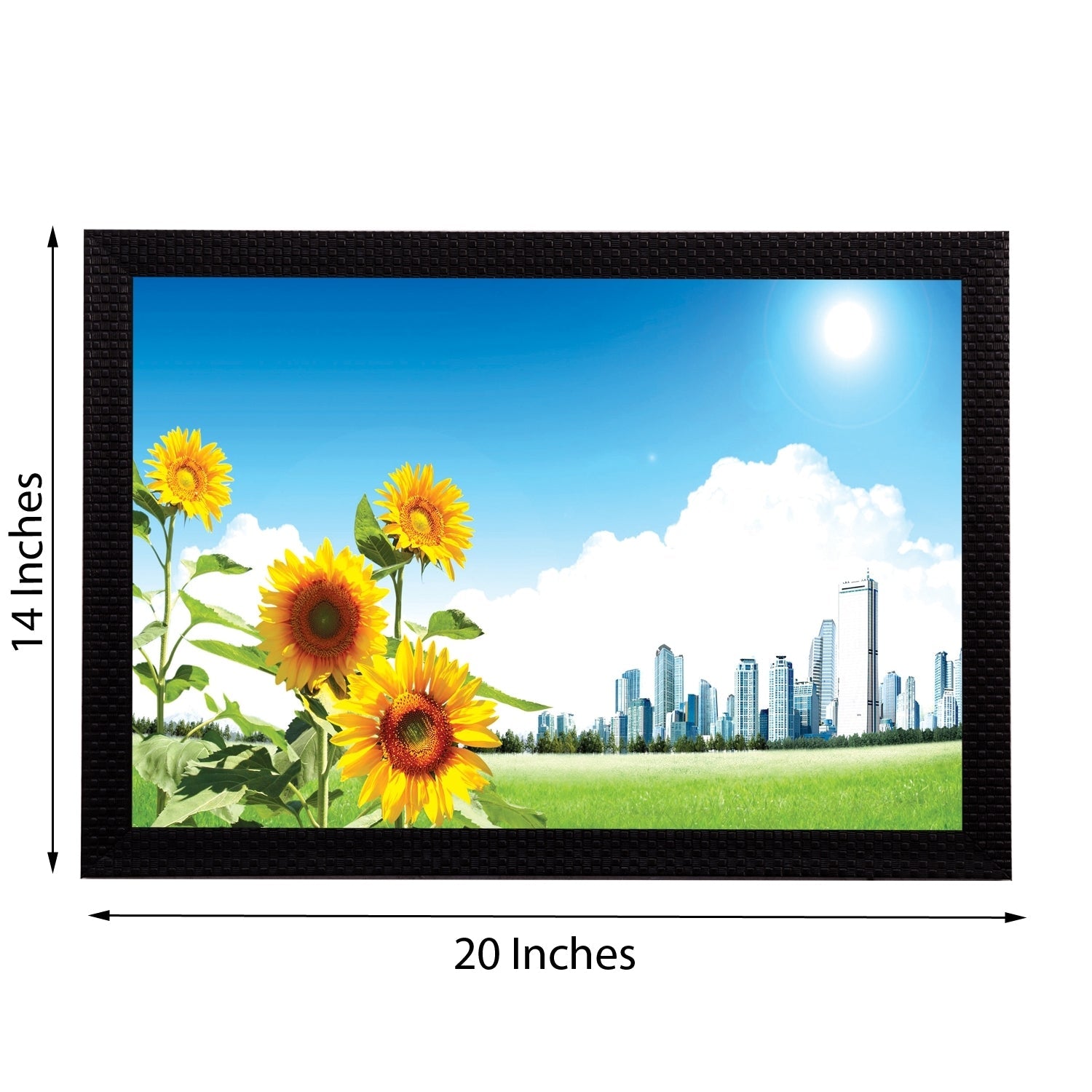 Sunflower Satin Matt Texture UV Art Painting Kafalo