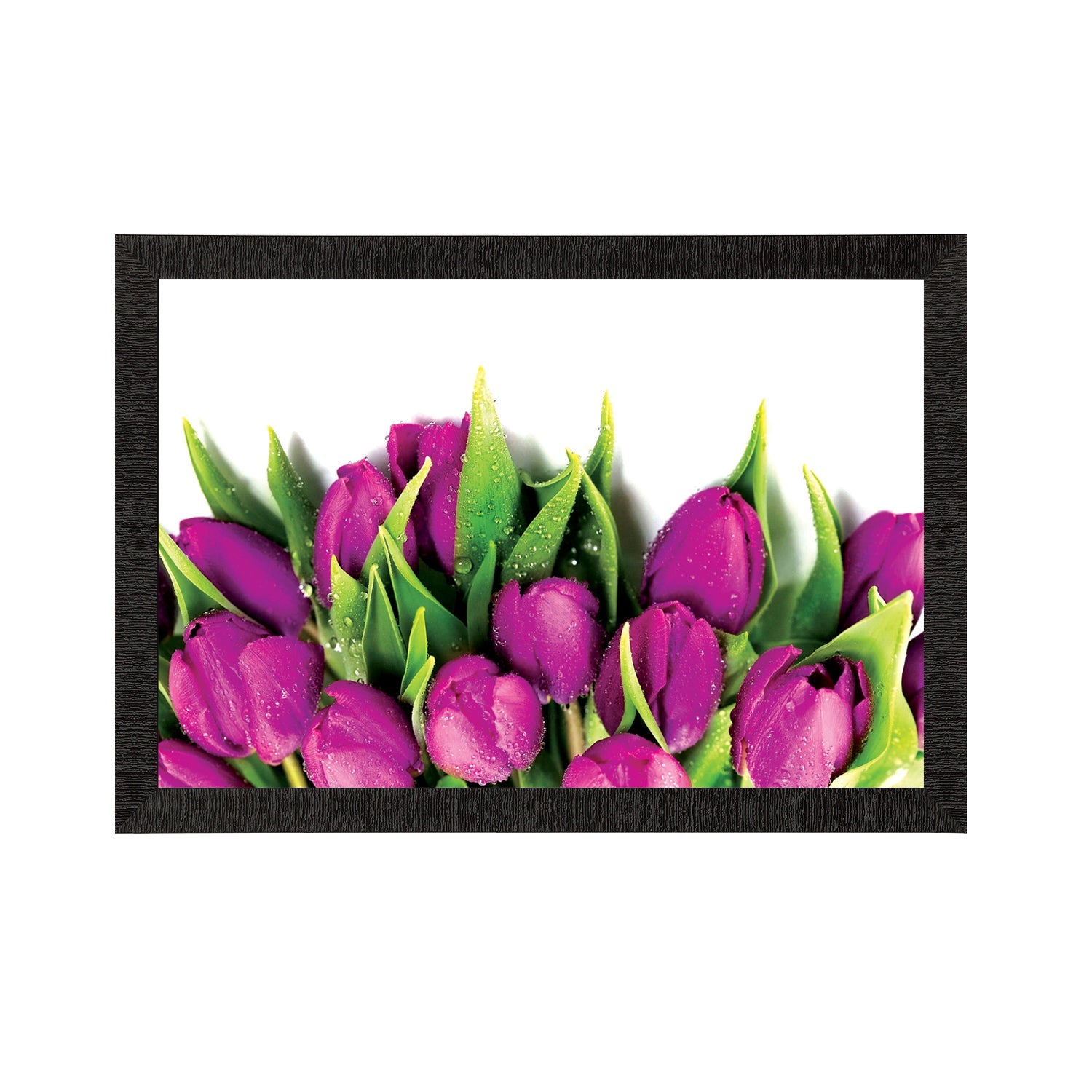 Pink Lillies Satin Matt Texture UV Art Painting Kafalo
