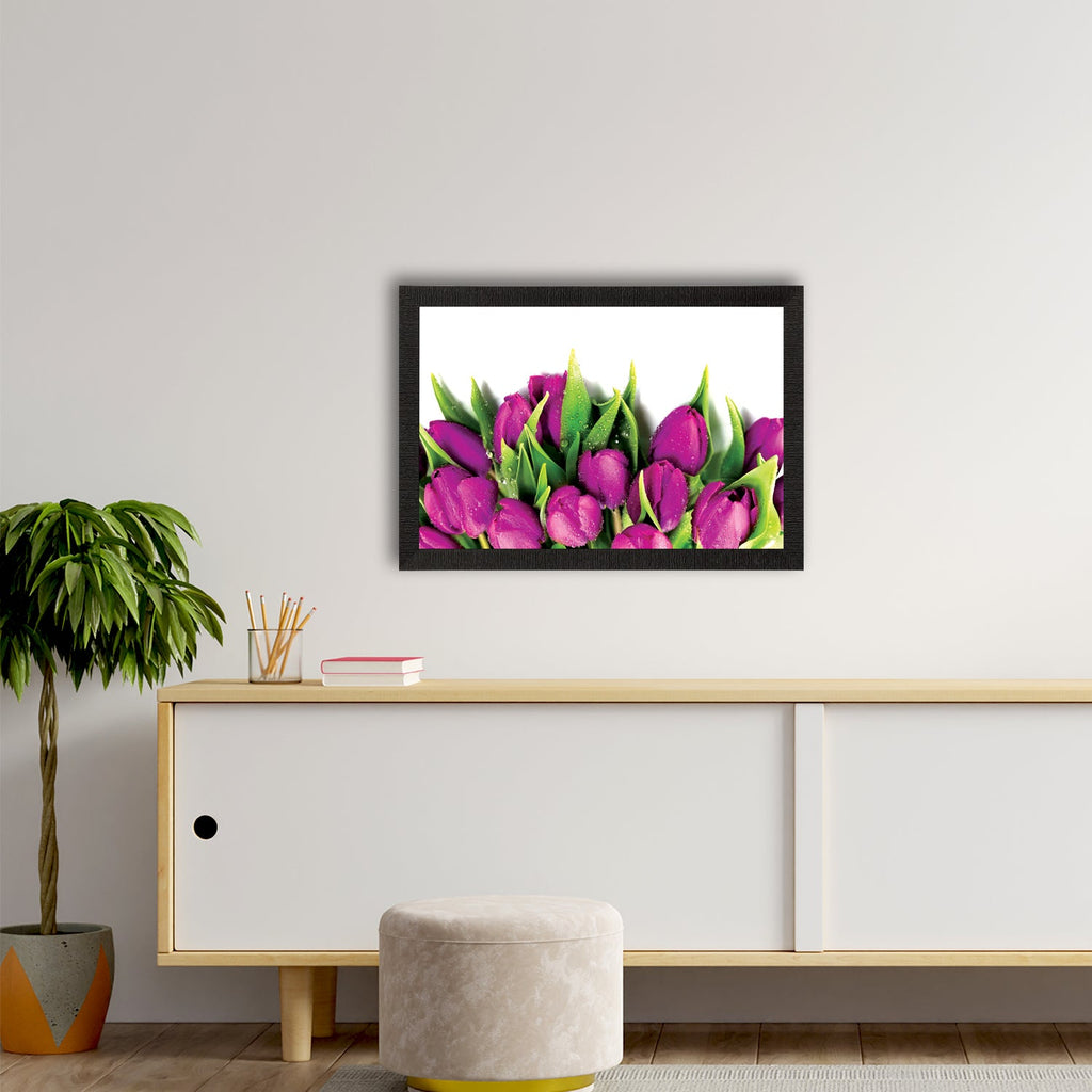 Pink Lillies Satin Matt Texture UV Art Painting Kafalo