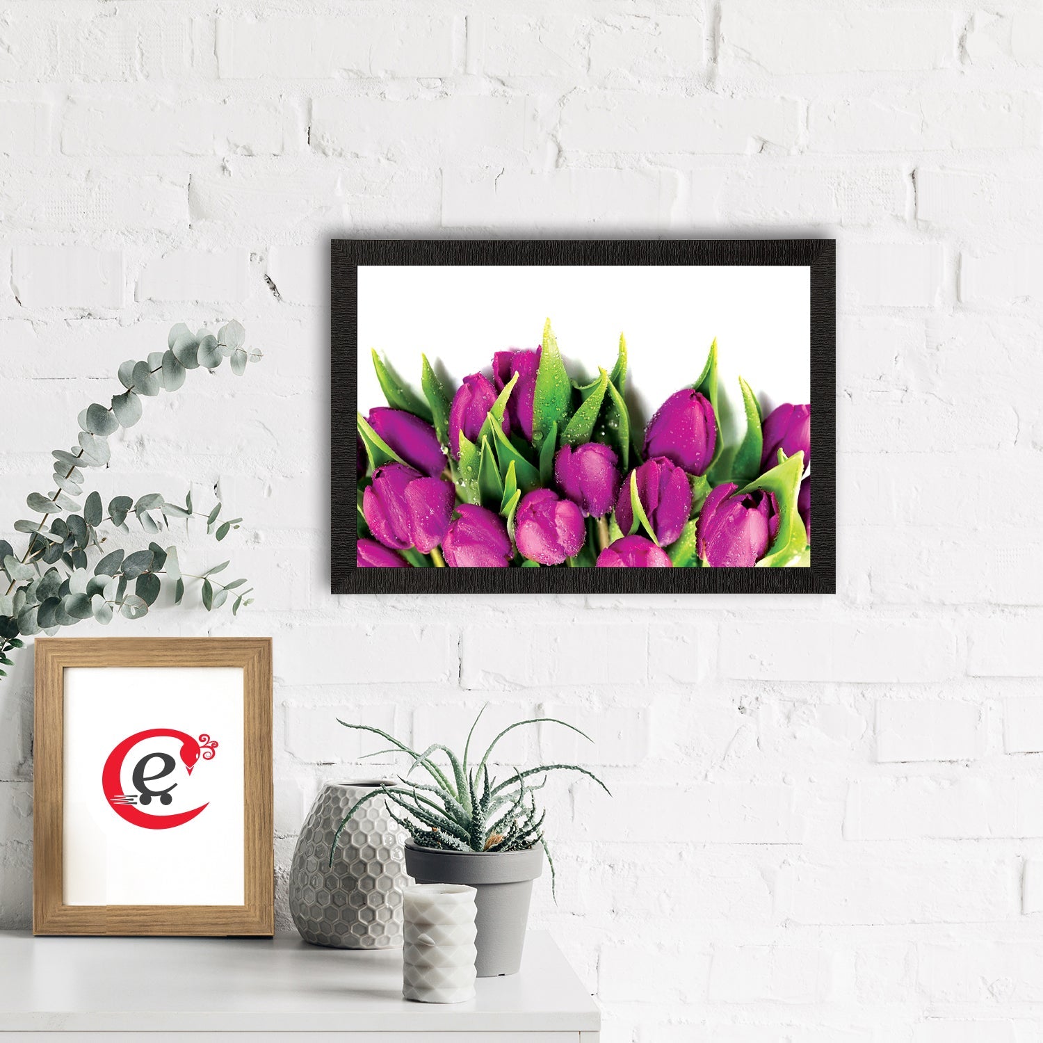 Pink Lillies Satin Matt Texture UV Art Painting Kafalo