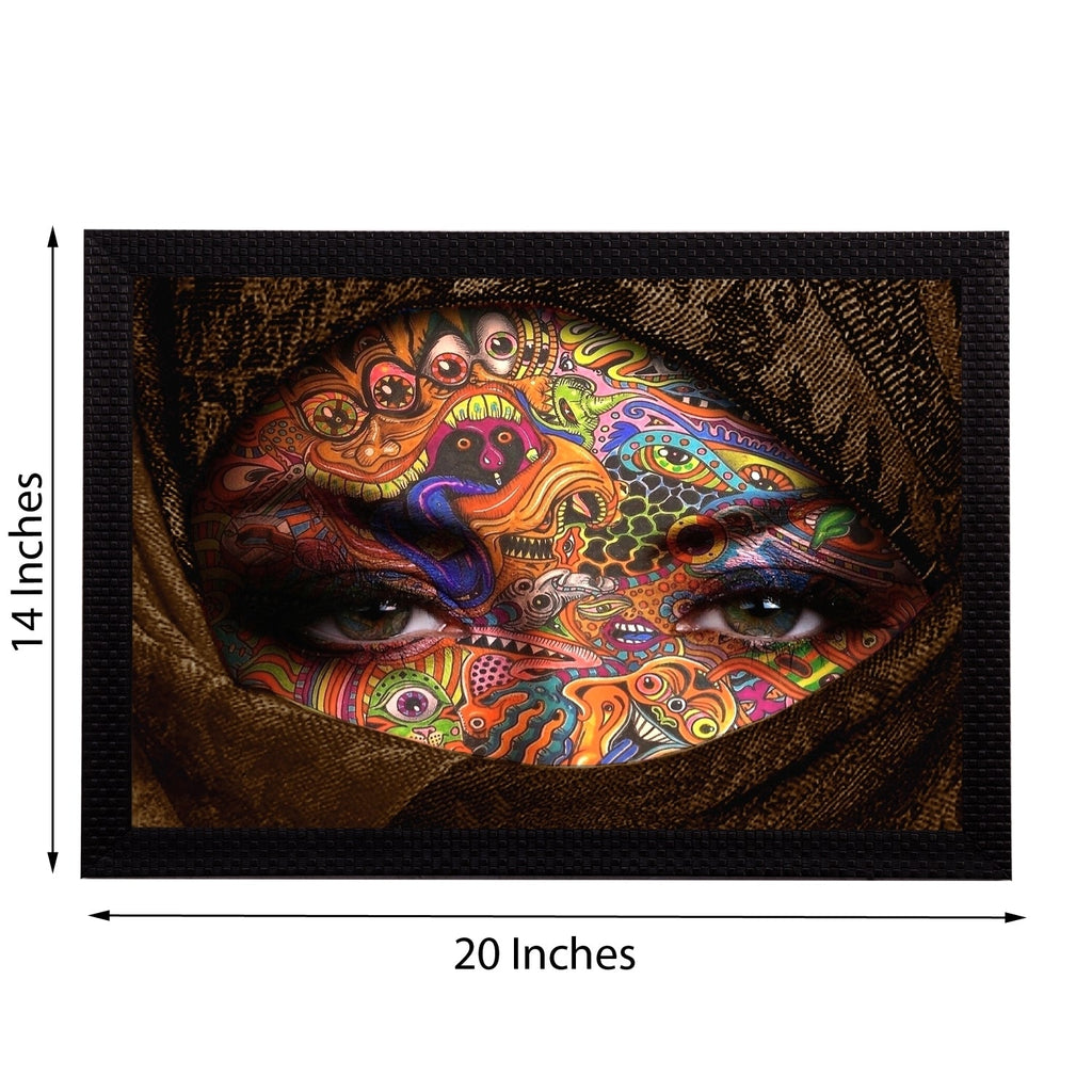 Eyes Says Lot Satin Matt Texture UV Art Painting Kafalo