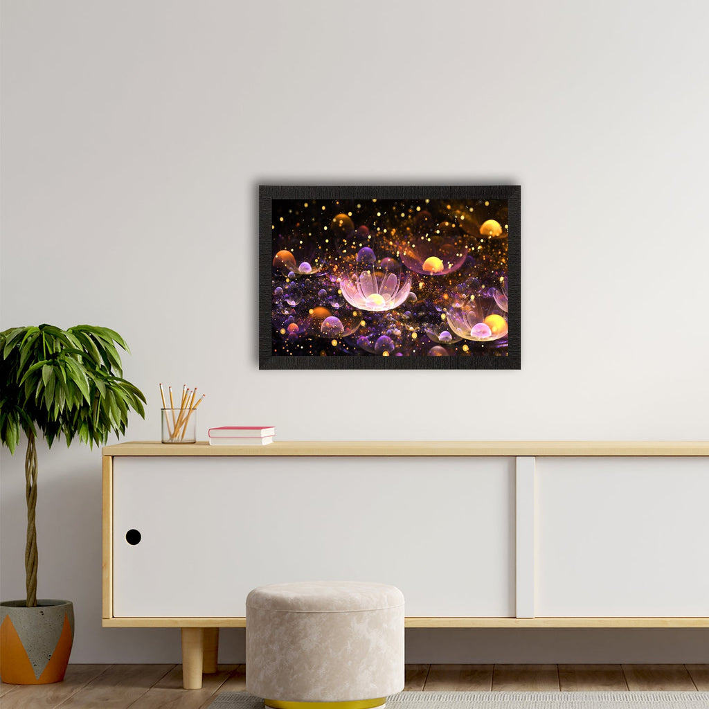 Glittering Floral Satin Matt Texture UV Art Painting Kafalo