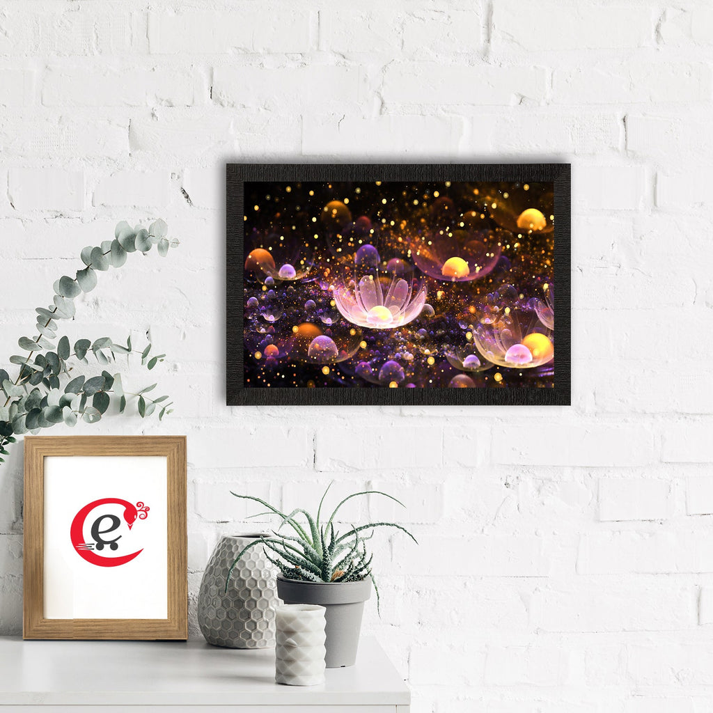 Glittering Floral Satin Matt Texture UV Art Painting Kafalo