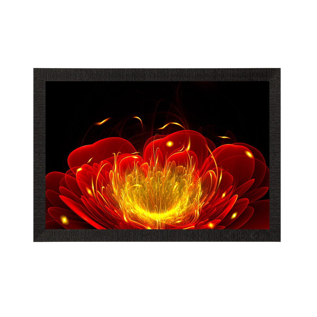 Glowing Flower Satin Matt Texture UV Art Painting Kafalo