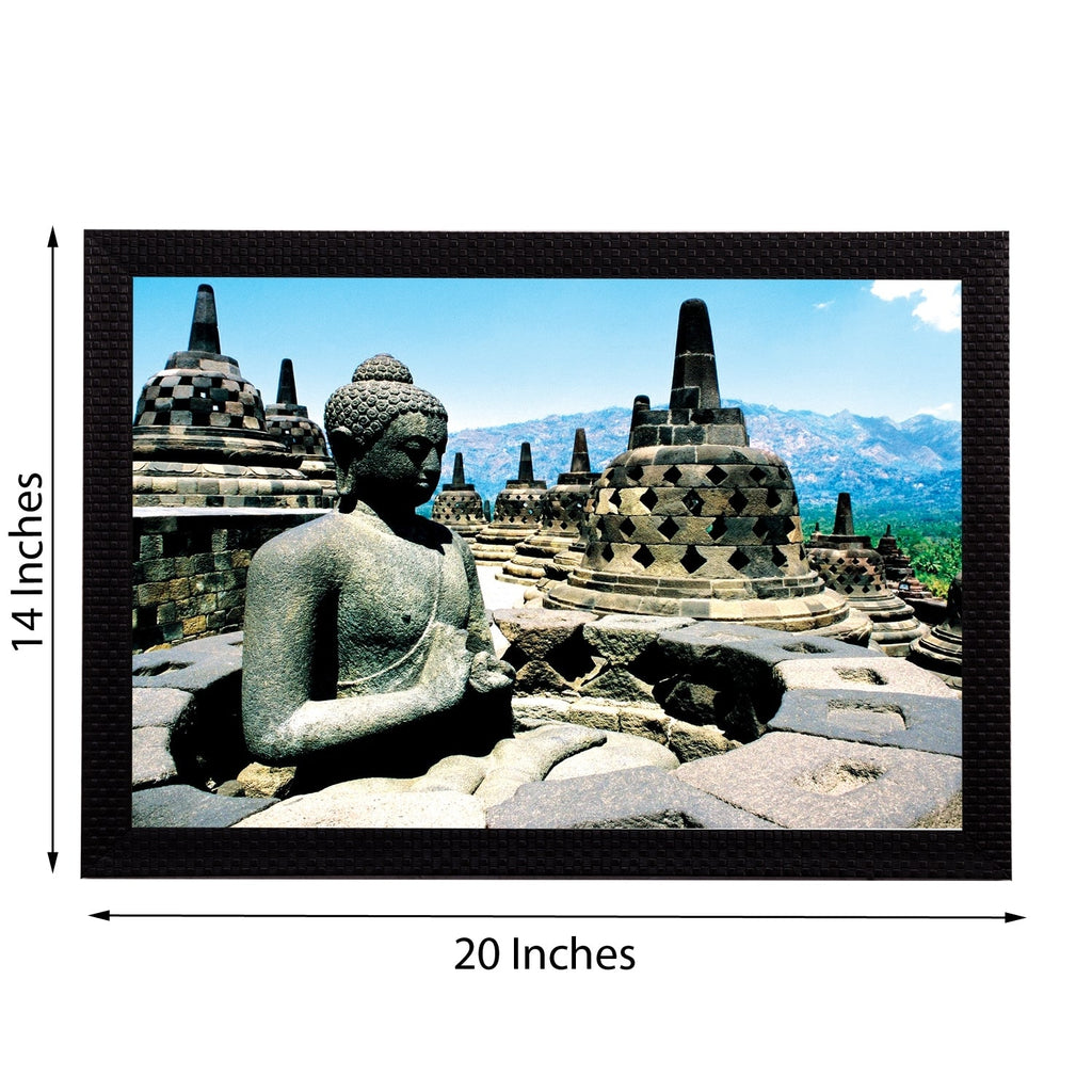 Grey Lord Buddha Satin Matt Texture UV Art Painting Kafalo