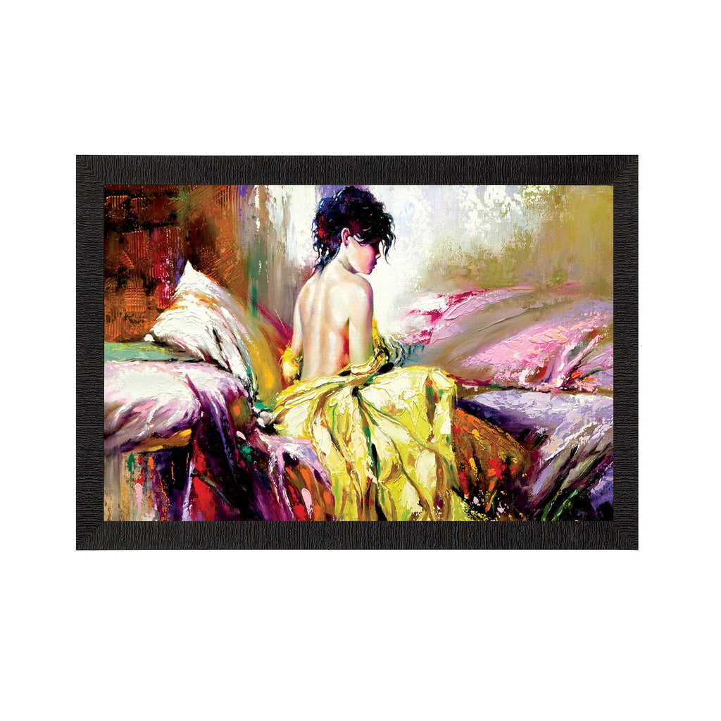 Beautiful Lady Satin Matt Texture UV Art Painting Kafalo
