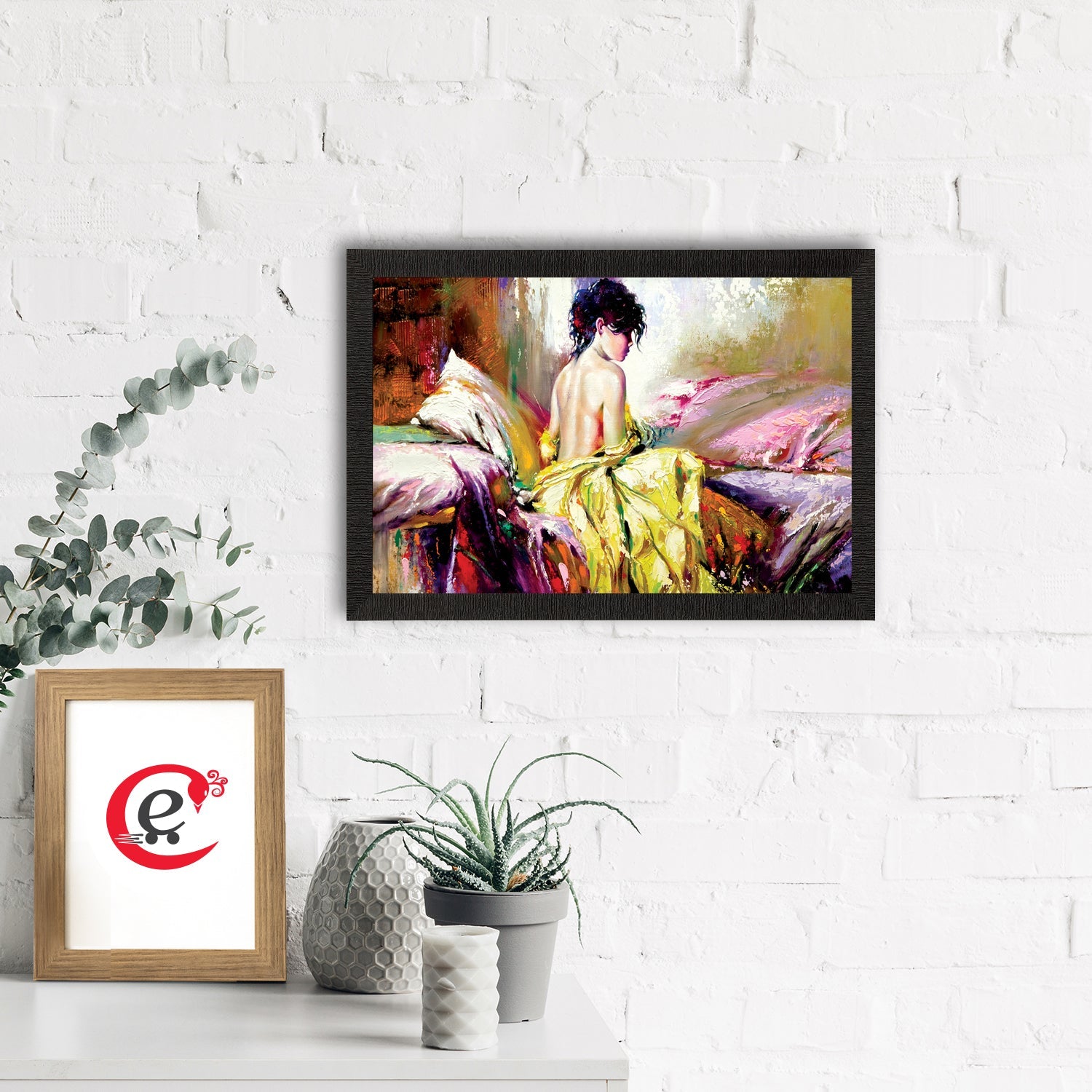 Beautiful Lady Satin Matt Texture UV Art Painting Kafalo