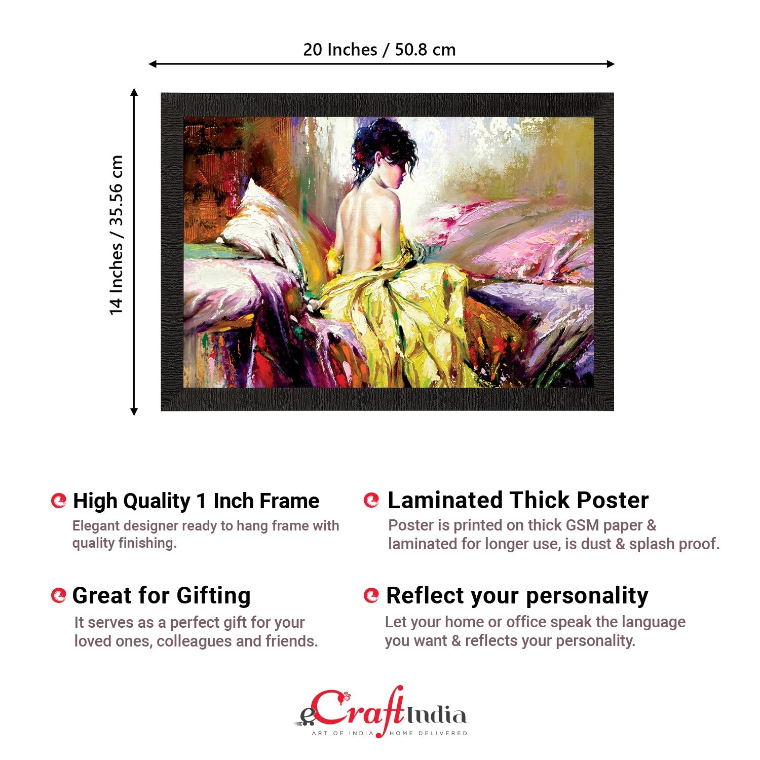 Beautiful Lady Satin Matt Texture UV Art Painting Kafalo