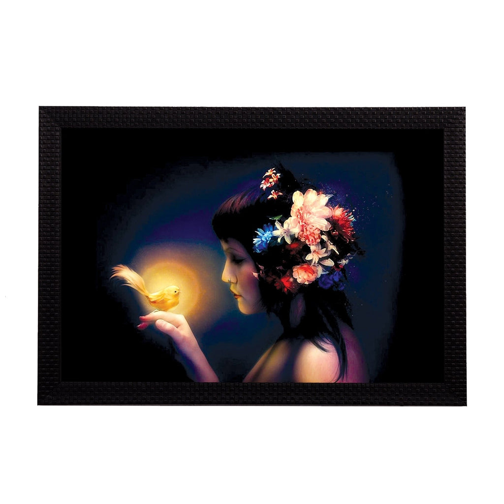 Neon Lady Satin Matt Texture UV Art Painting Kafalo